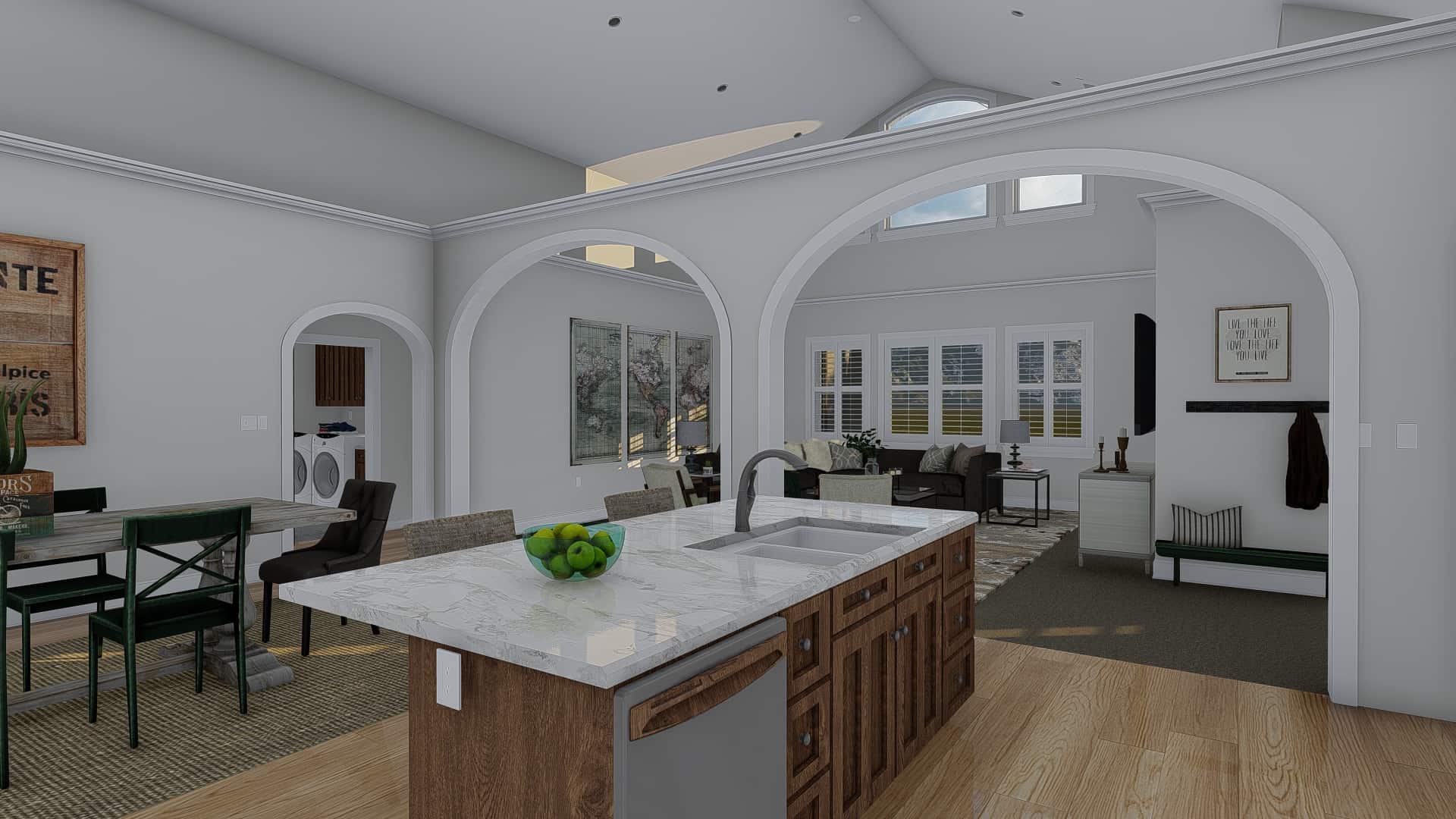 Great Room of this 3-Bedroom, 2705 Sq Ft Plan - 187-1155