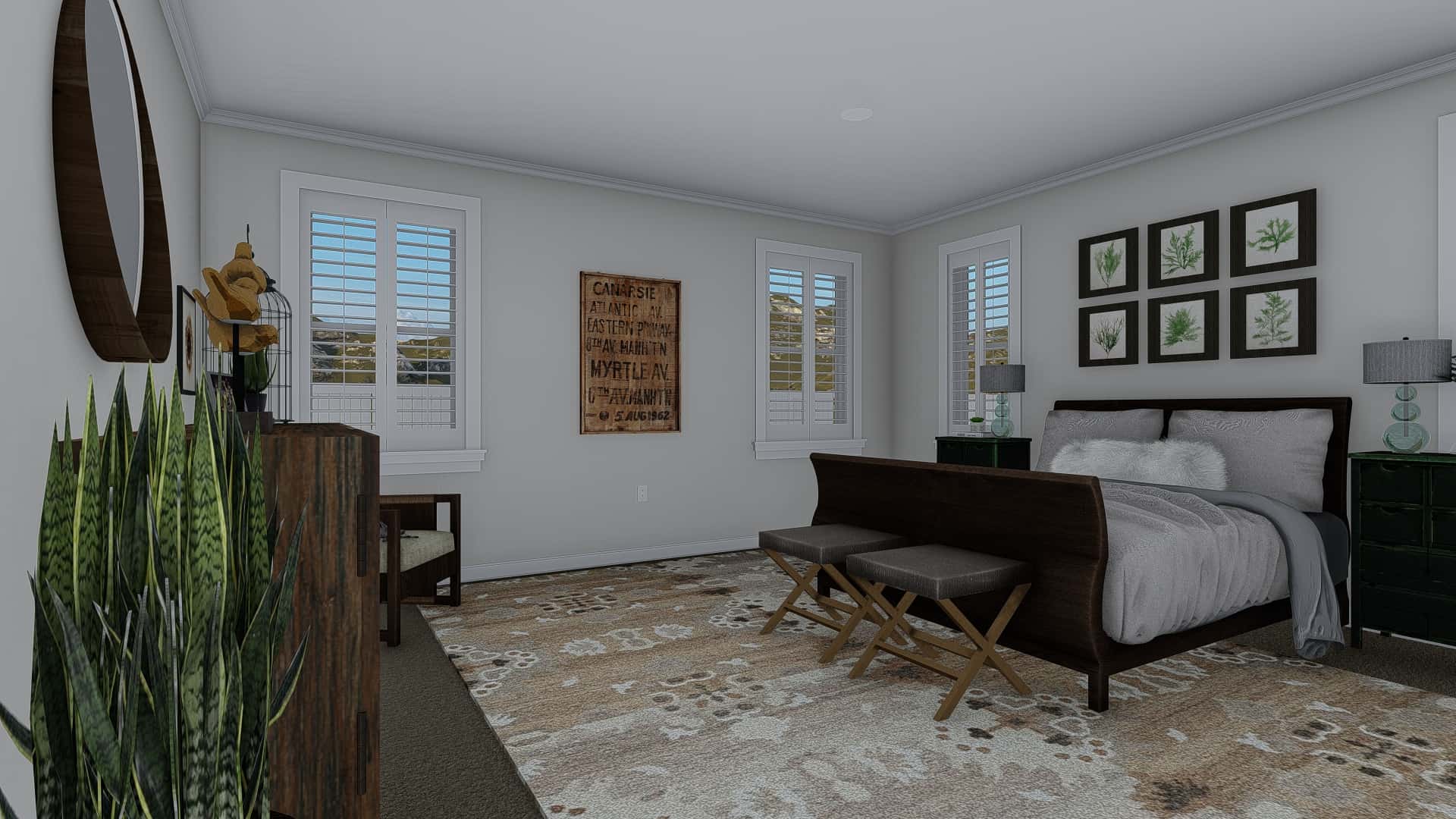 Bedroom of this 3-Bedroom, 2705 Sq Ft Plan - 187-1155