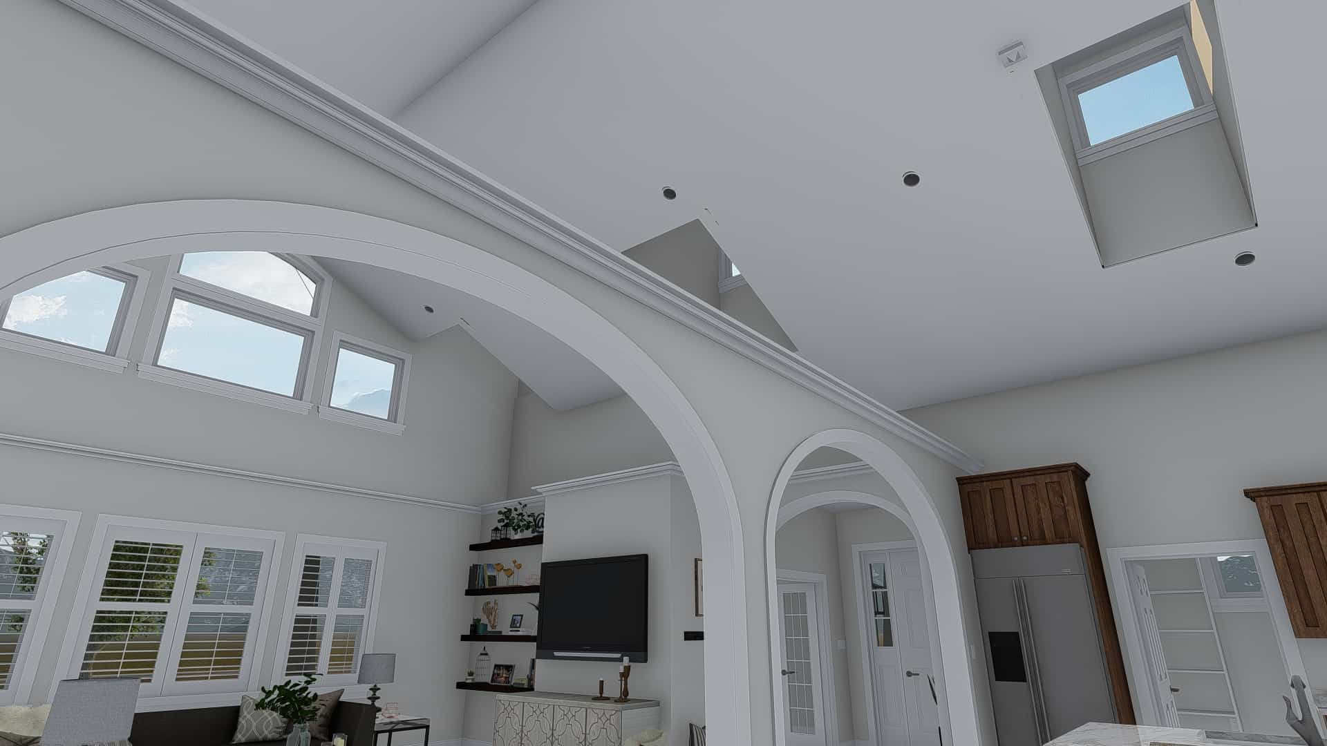 Ceiling of this 3-Bedroom, 2705 Sq Ft Plan - 187-1155