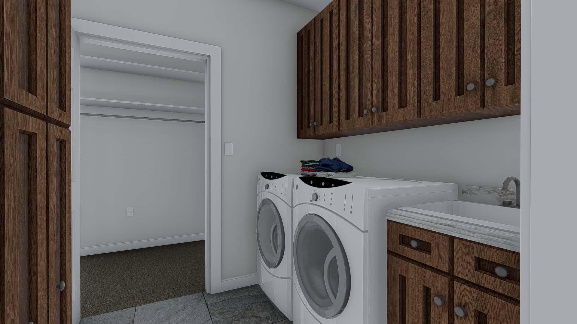 Laundry Room of this 3-Bedroom, 2705 Sq Ft Plan - 187-1155