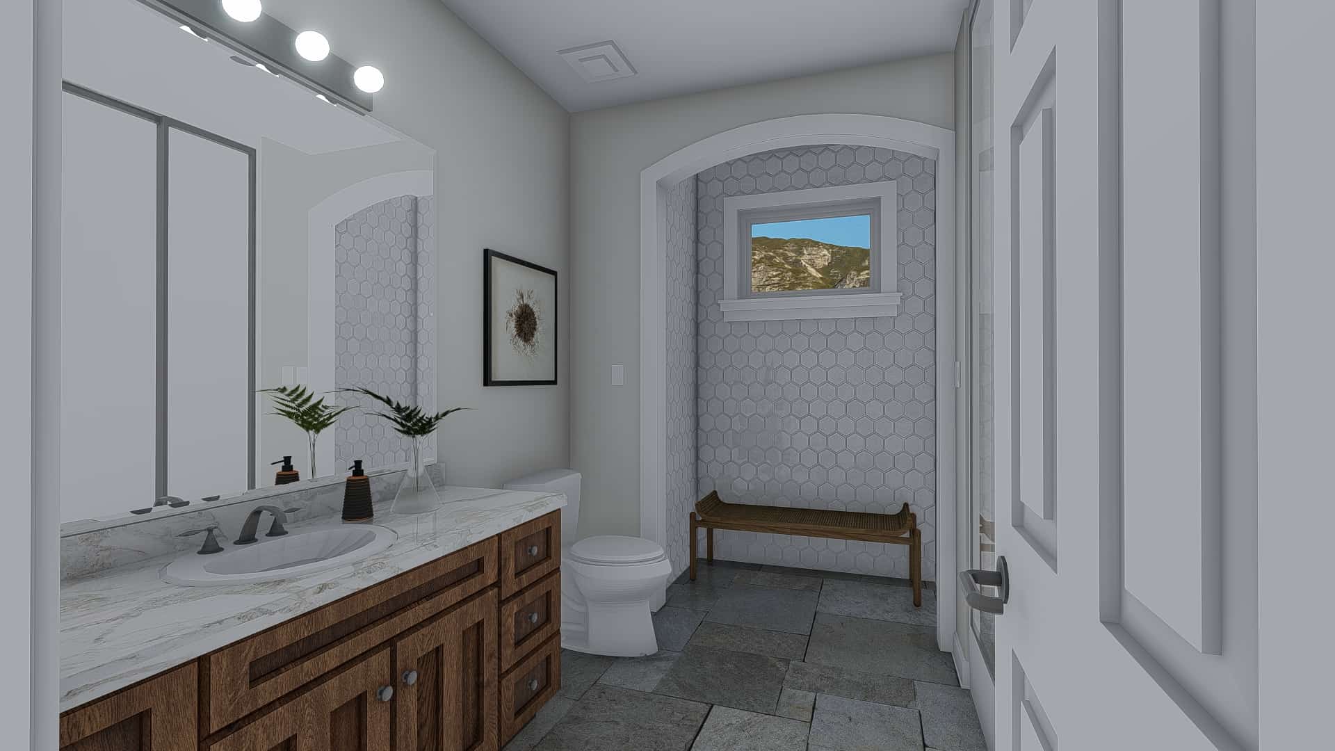 Master Bathroom of this 3-Bedroom, 2705 Sq Ft Plan - 187-1155