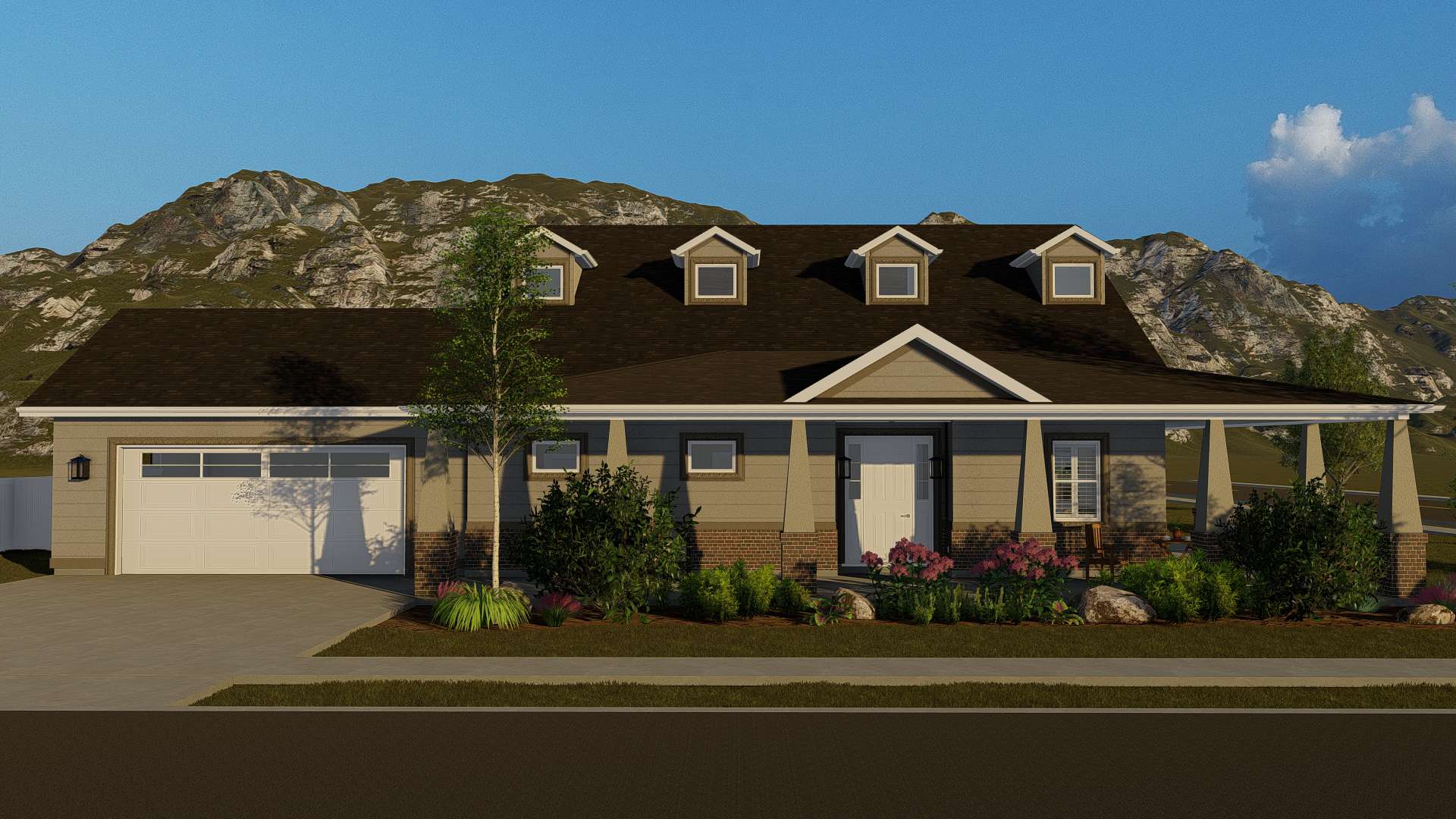 Craftsman home (ThePlanCollection: Plan #187-1155)