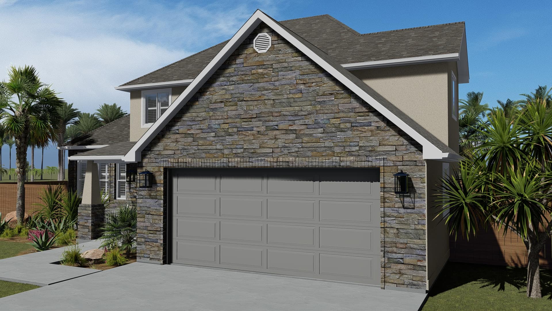 Garage of this 3-Bedroom, 2026 Sq Ft Plan - 187-1156