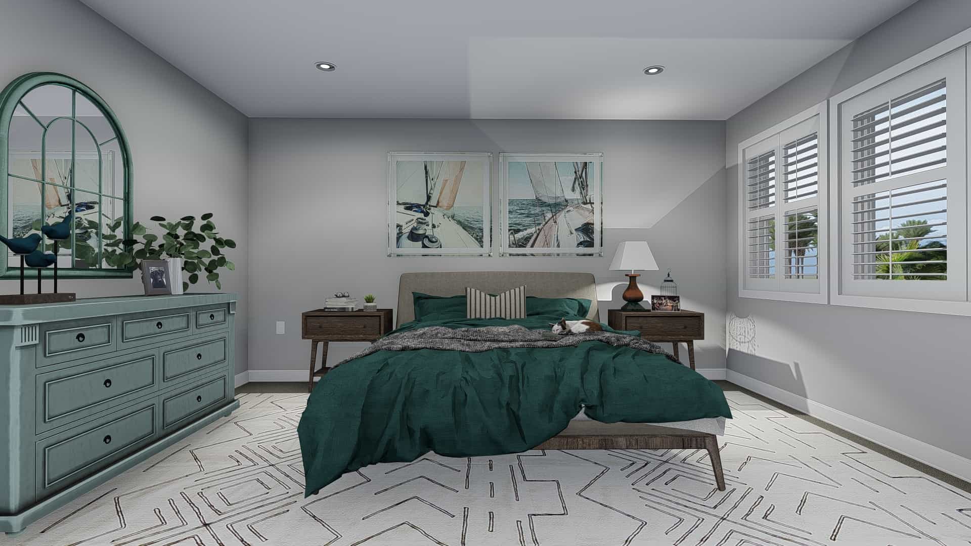 Master Bedroom of this 3-Bedroom, 2026 Sq Ft Plan - 187-1156