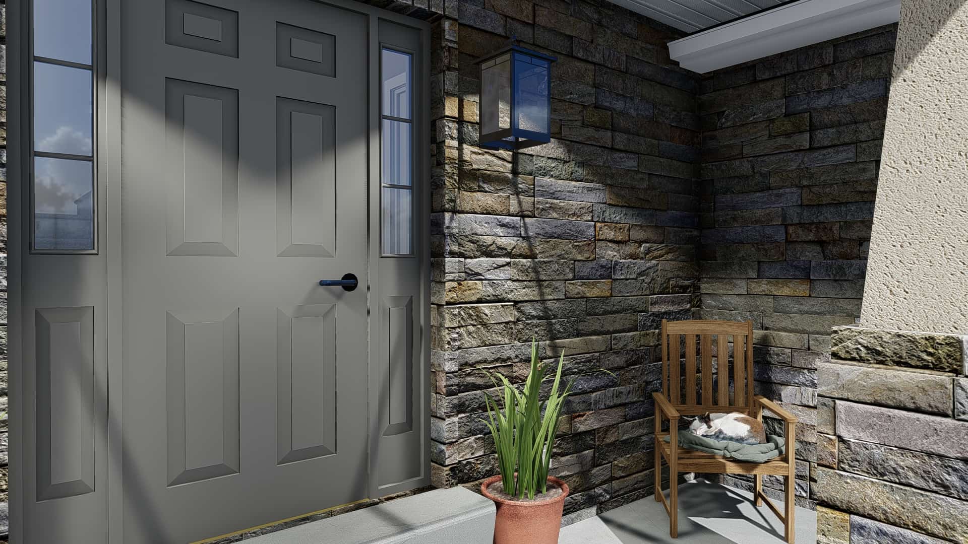Porch of this 3-Bedroom, 2026 Sq Ft Plan - 187-1156