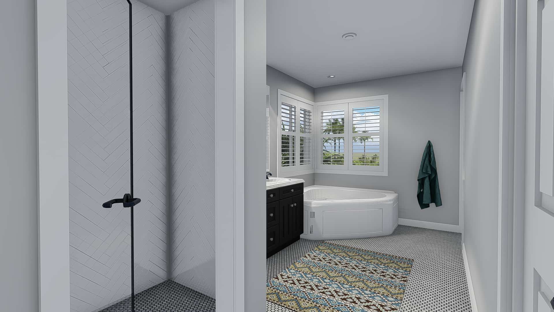 Master Bathroom of this 3-Bedroom, 2026 Sq Ft Plan - 187-1156
