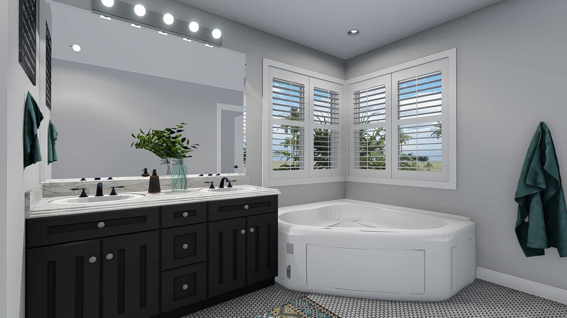 Master Bathroom of this 3-Bedroom, 2026 Sq Ft Plan - 187-1156