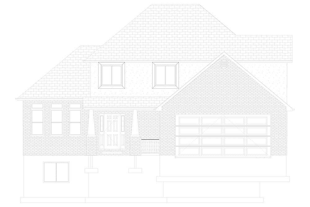 Home Plan Front Elevation of this 3-Bedroom,2026 Sq Ft Plan -187-1156