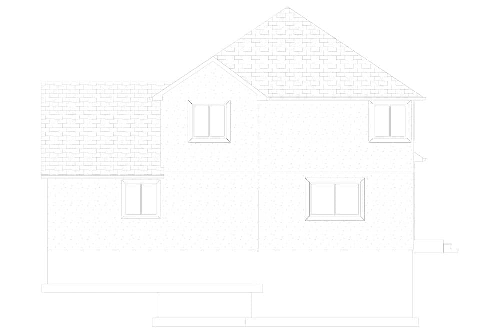 Home Plan Right Elevation of this 3-Bedroom,2026 Sq Ft Plan -187-1156