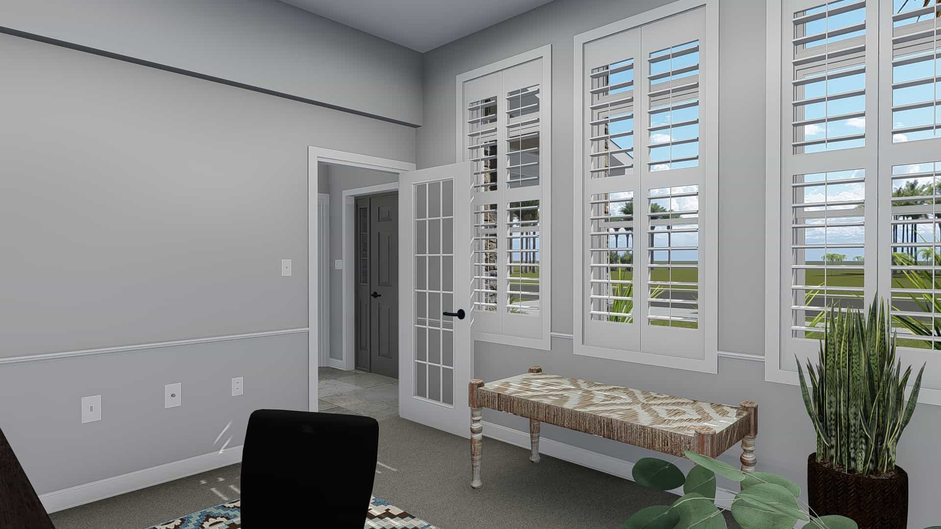 Home Office of this 3-Bedroom, 2026 Sq Ft Plan - 187-1156