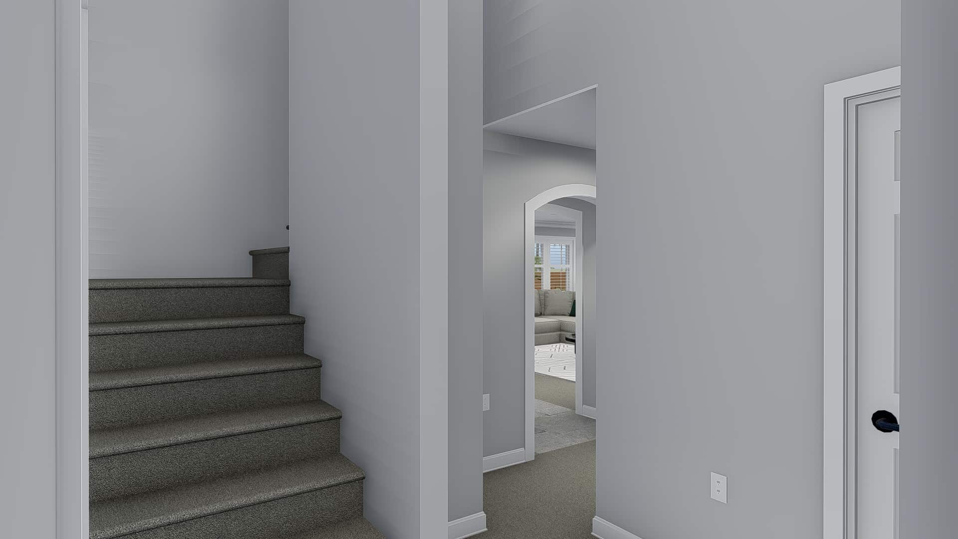 Entry Hall: Staircase of this 3-Bedroom, 2026 Sq Ft Plan - 187-1156