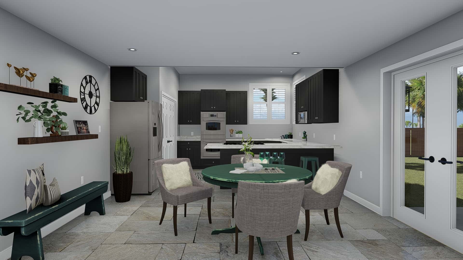 Kitchen: Breakfast Nook of this 3-Bedroom, 2026 Sq Ft Plan - 187-1156
