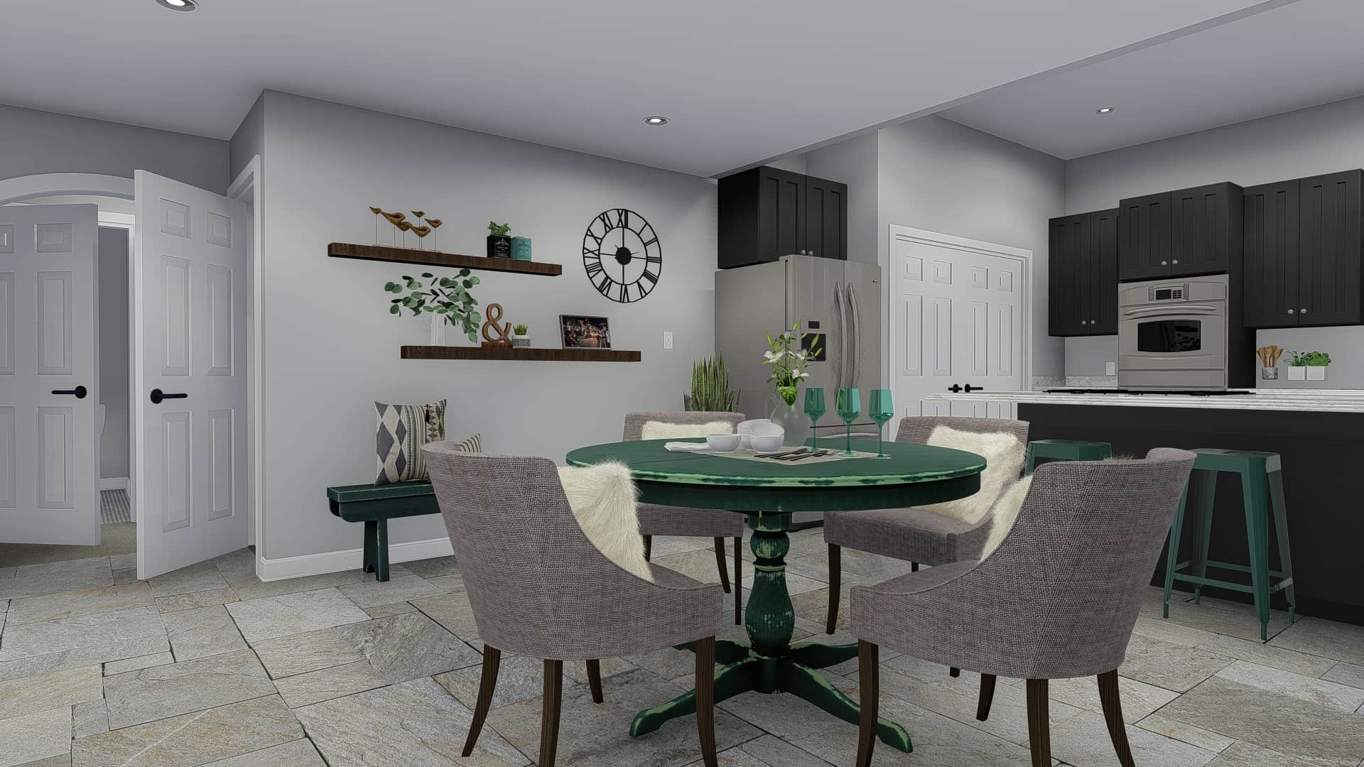 Kitchen: Breakfast Nook of this 3-Bedroom, 2026 Sq Ft Plan - 187-1156