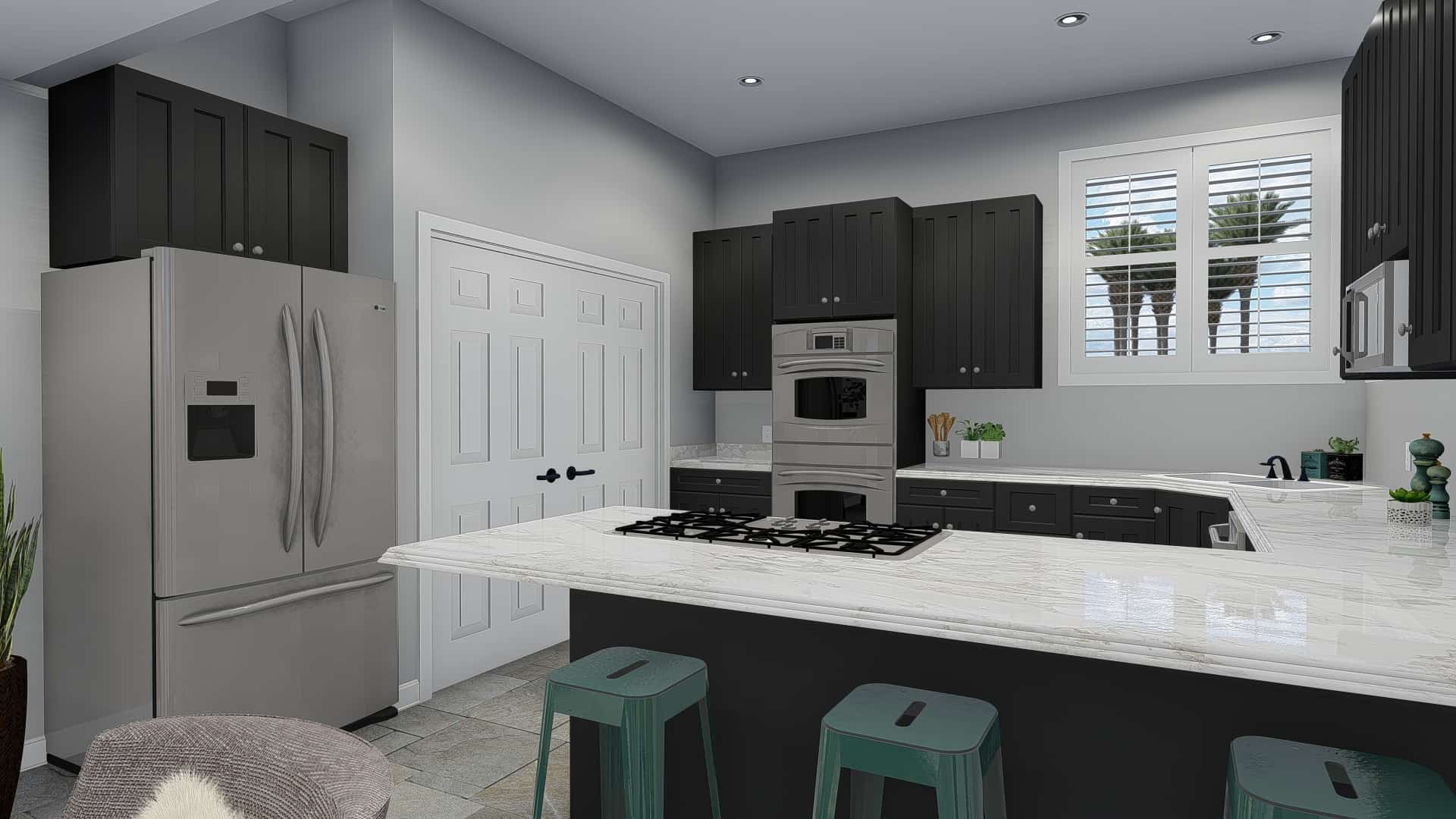 Kitchen of this 3-Bedroom, 2026 Sq Ft Plan - 187-1156