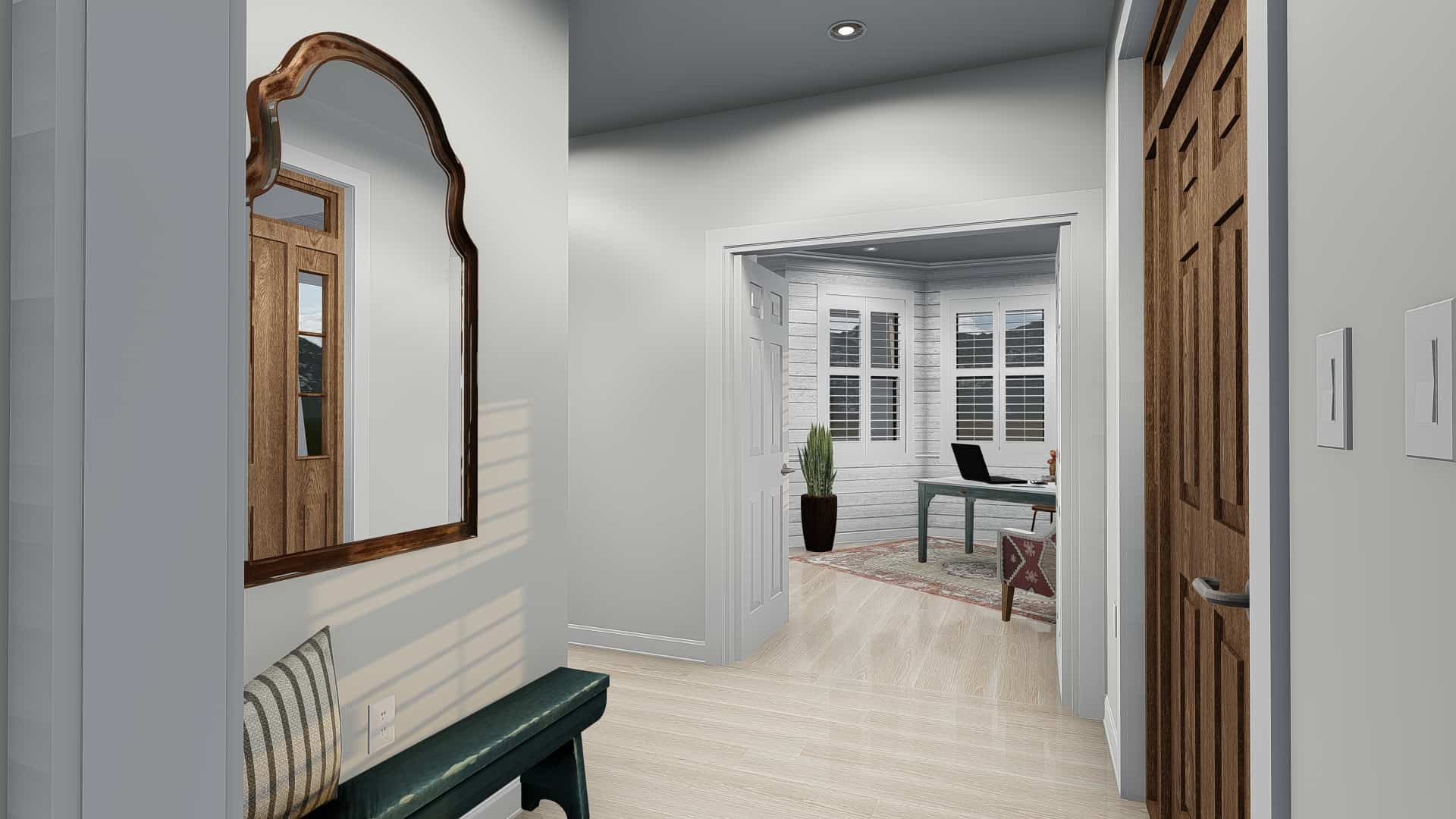 Entry Hall: Foyer of this 4-Bedroom, 2898 Sq Ft Plan - 187-1157