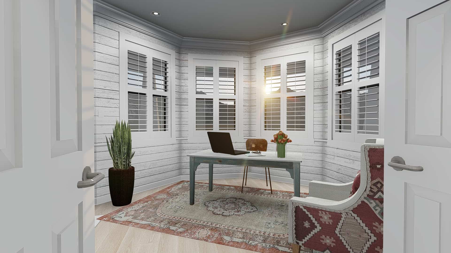 Home Office of this 4-Bedroom, 2898 Sq Ft Plan - 187-1157