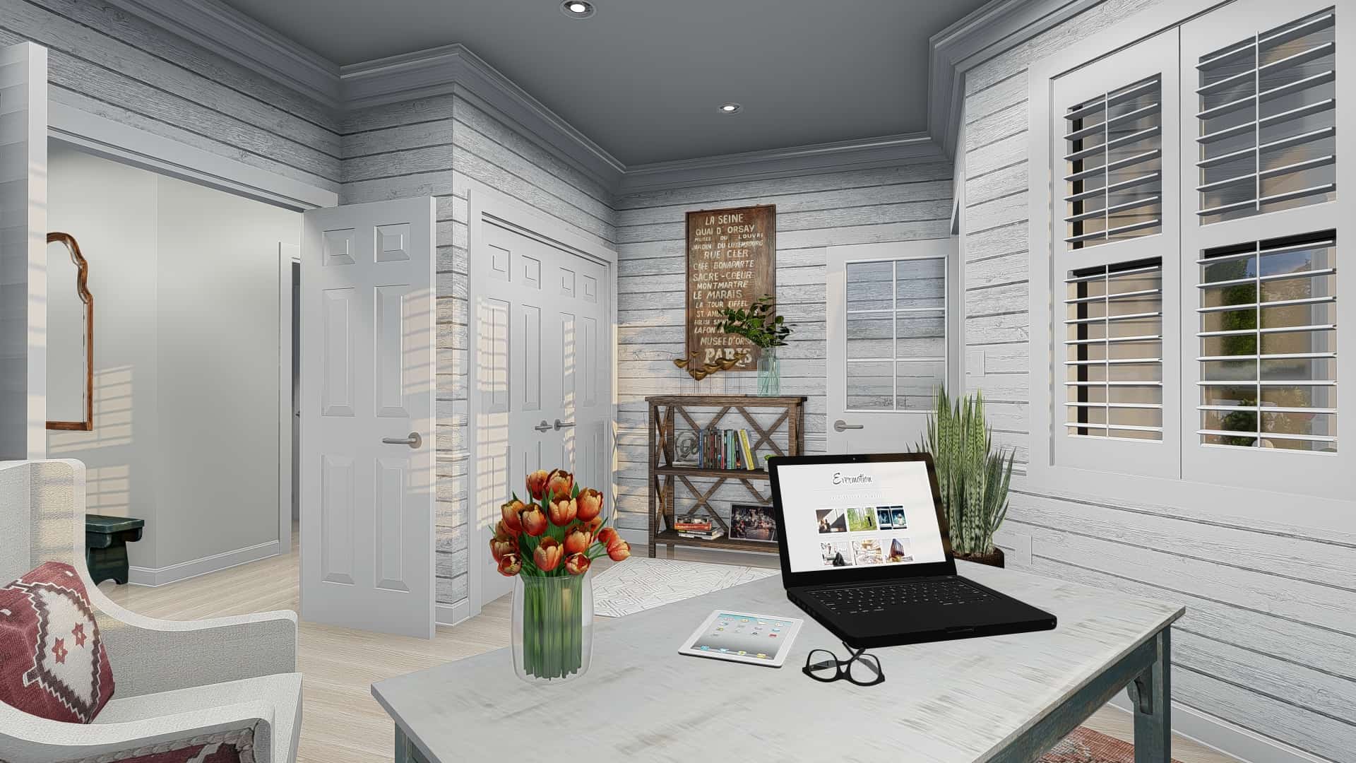 Home Office of this 4-Bedroom, 2898 Sq Ft Plan - 187-1157