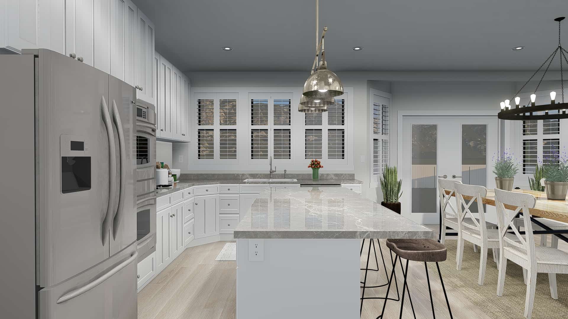 Kitchen of this 4-Bedroom, 2898 Sq Ft Plan - 187-1157
