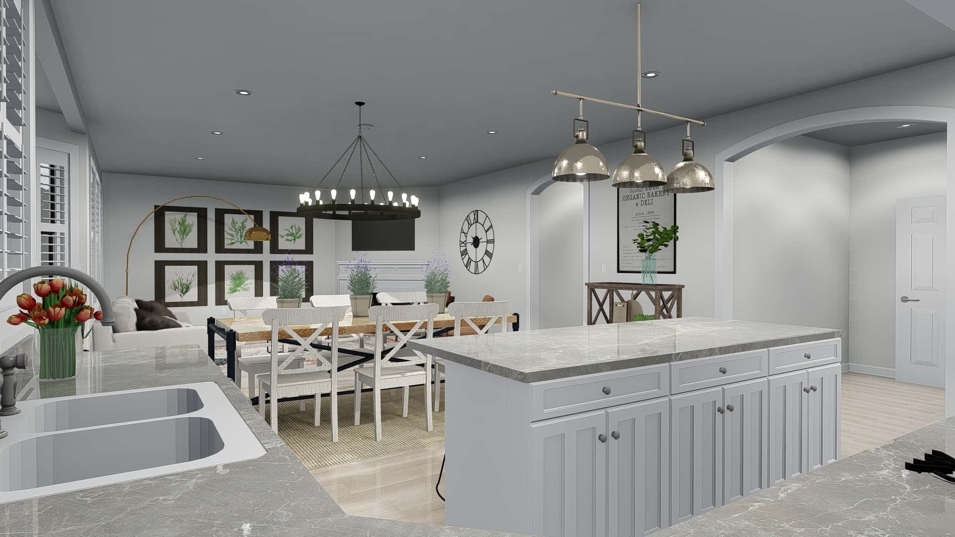 Kitchen of this 4-Bedroom, 2898 Sq Ft Plan - 187-1157