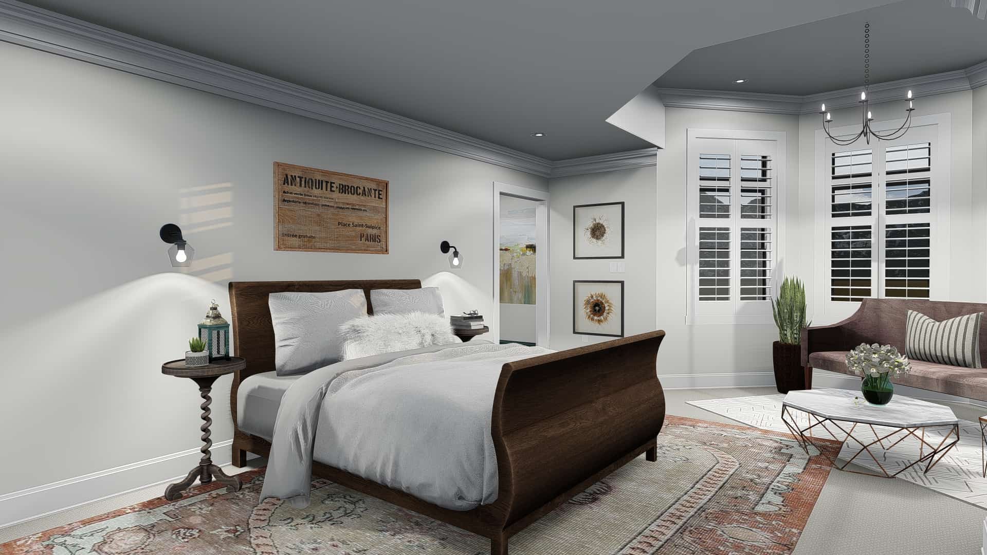 Master Bedroom of this 4-Bedroom, 2898 Sq Ft Plan - 187-1157