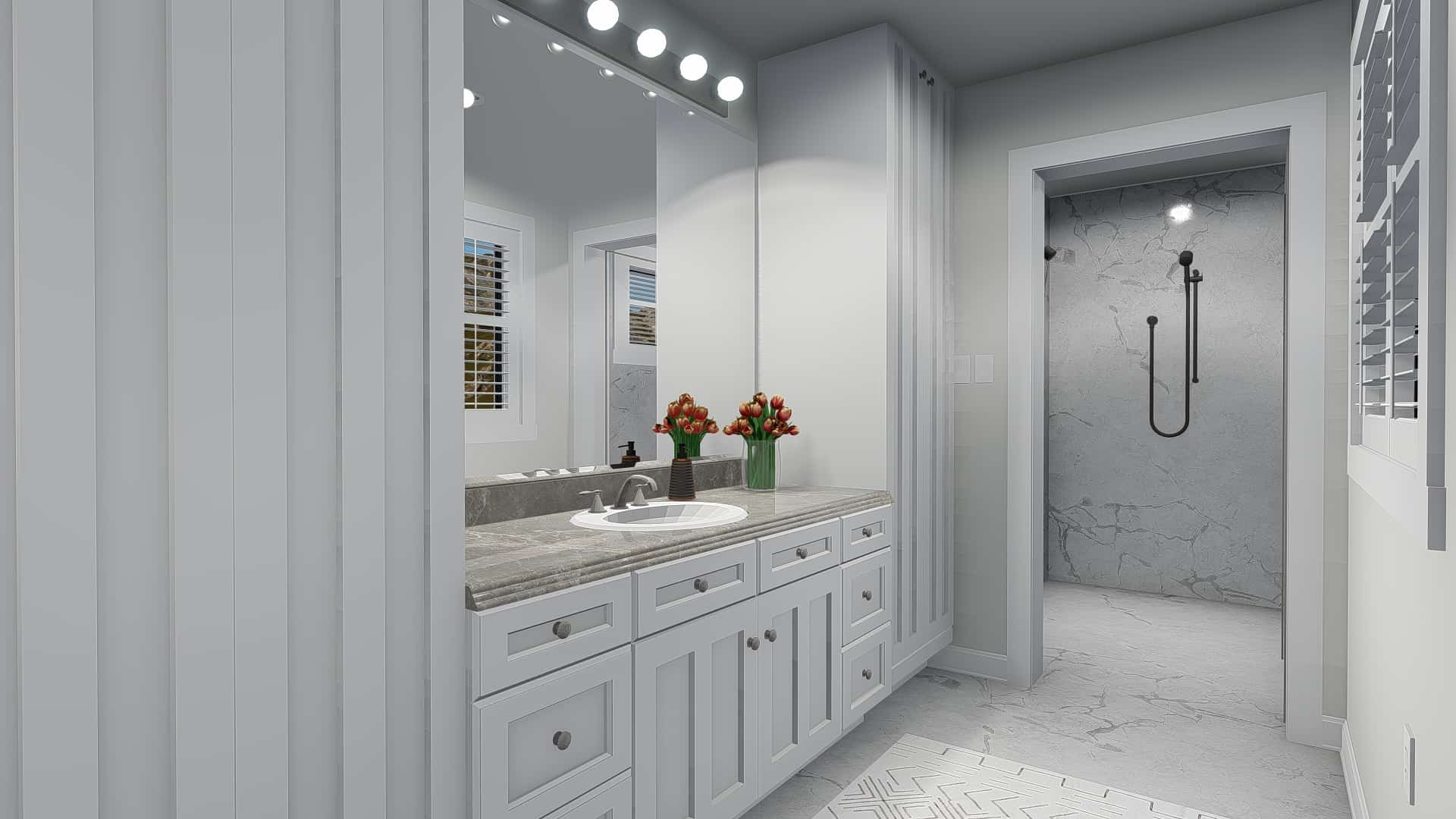 Master Bathroom of this 4-Bedroom, 2898 Sq Ft Plan - 187-1157