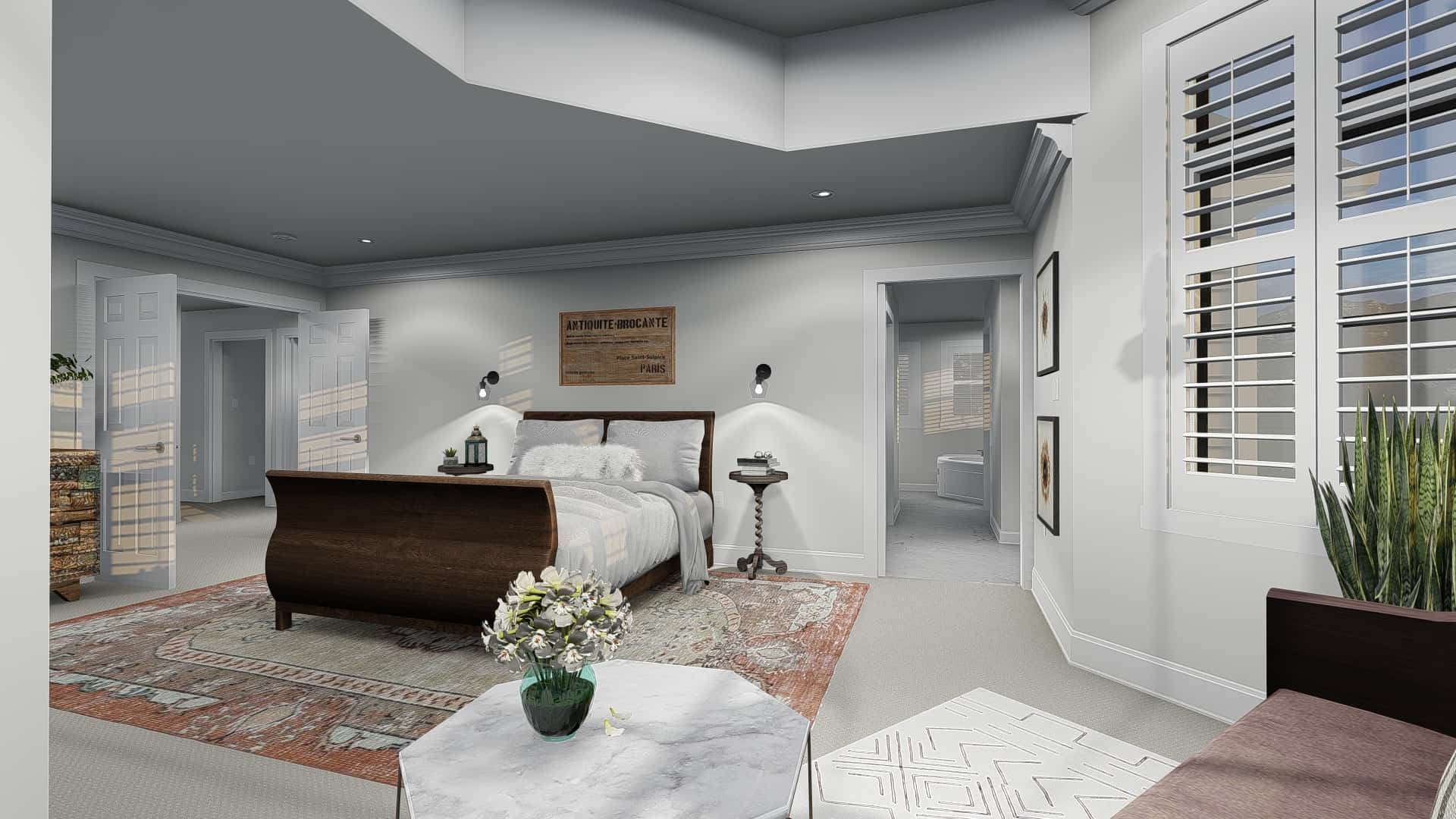 Master Bedroom of this 4-Bedroom, 2898 Sq Ft Plan - 187-1157