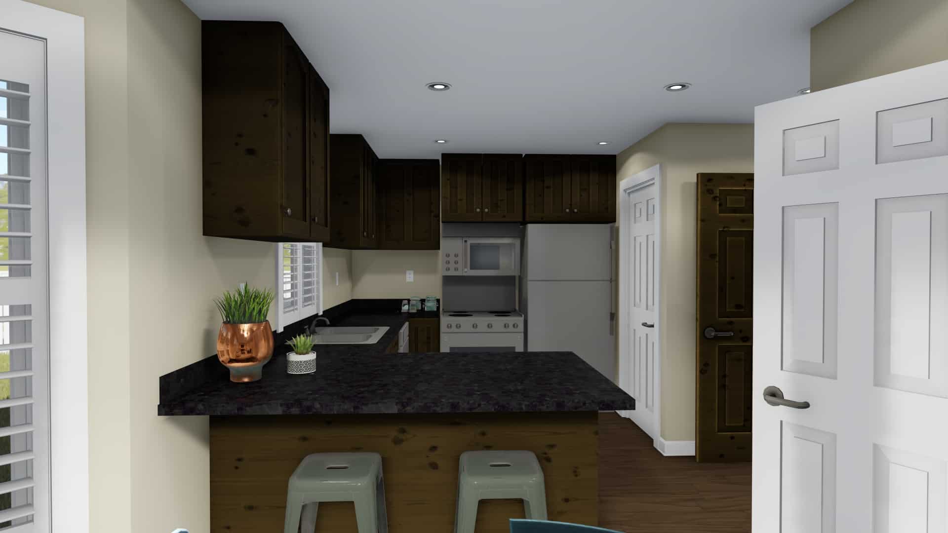 Kitchen: Breakfast Bar of this 3-Bedroom,1621 Sq Ft Plan -1621