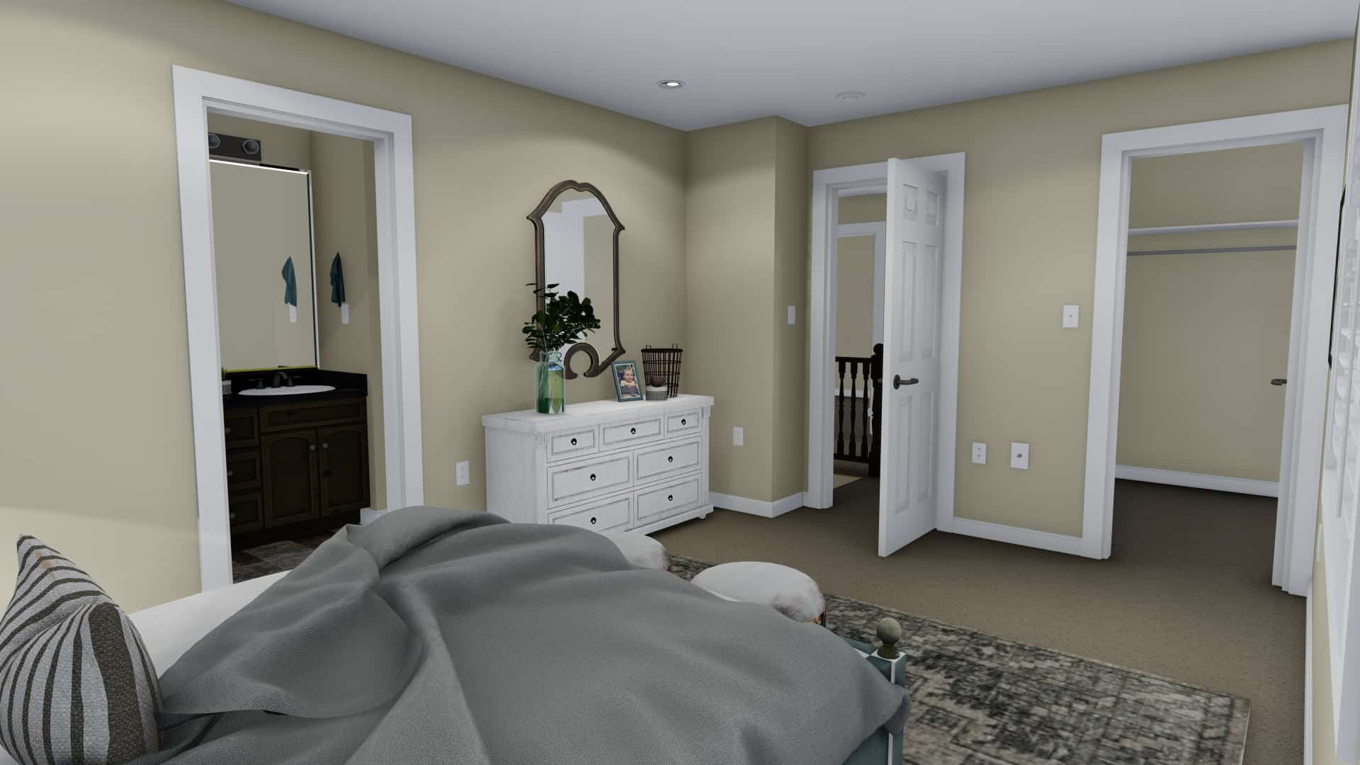 Master Bedroom of this 3-Bedroom,1621 Sq Ft Plan -1621