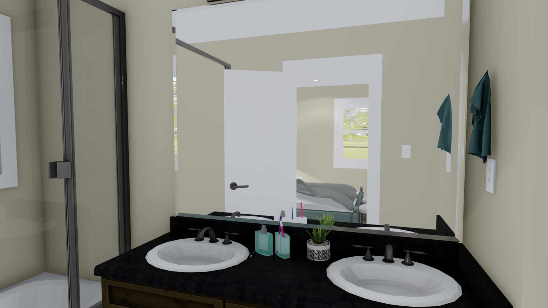 Master Bathroom of this 3-Bedroom,1621 Sq Ft Plan -1621