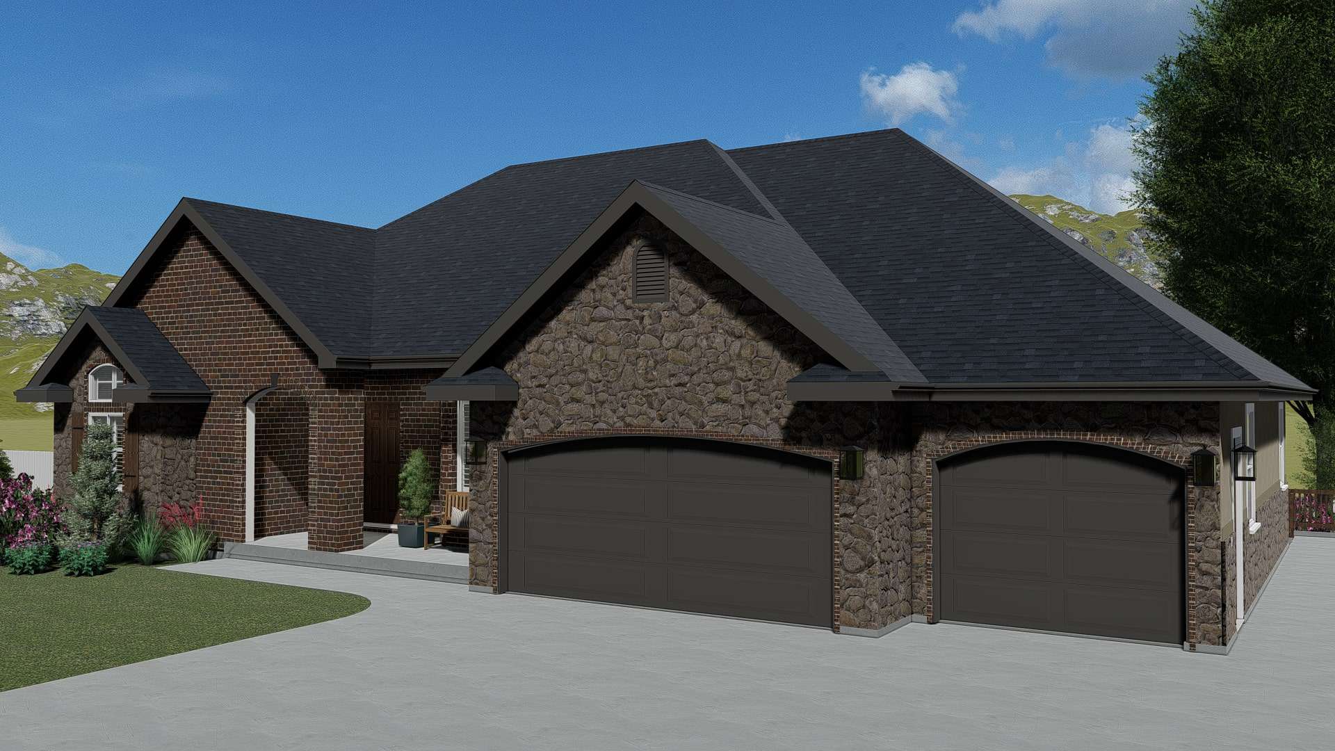 Garage of this 1-Bedroom, 2428 Sq Ft Plan - 187-1159
