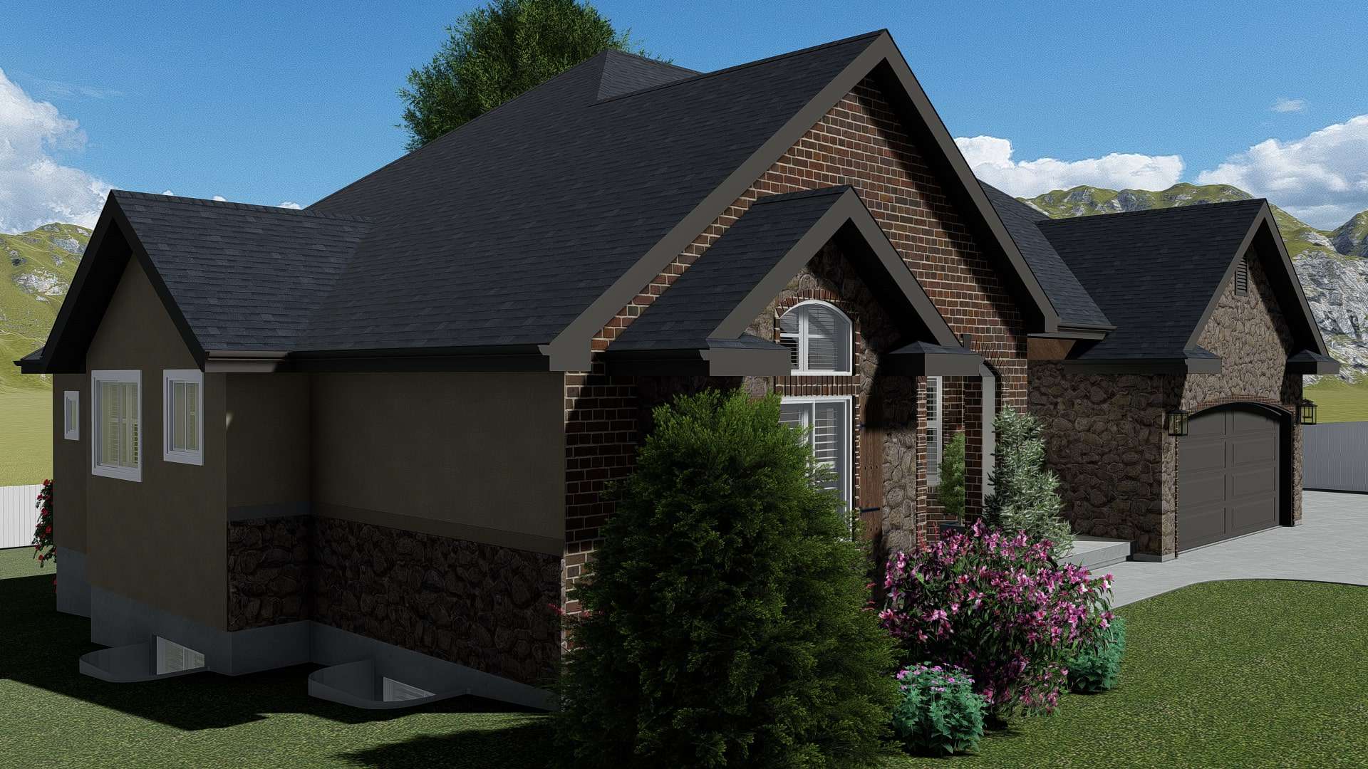 Left Side View of this 1-Bedroom, 2428 Sq Ft Plan - 187-1159