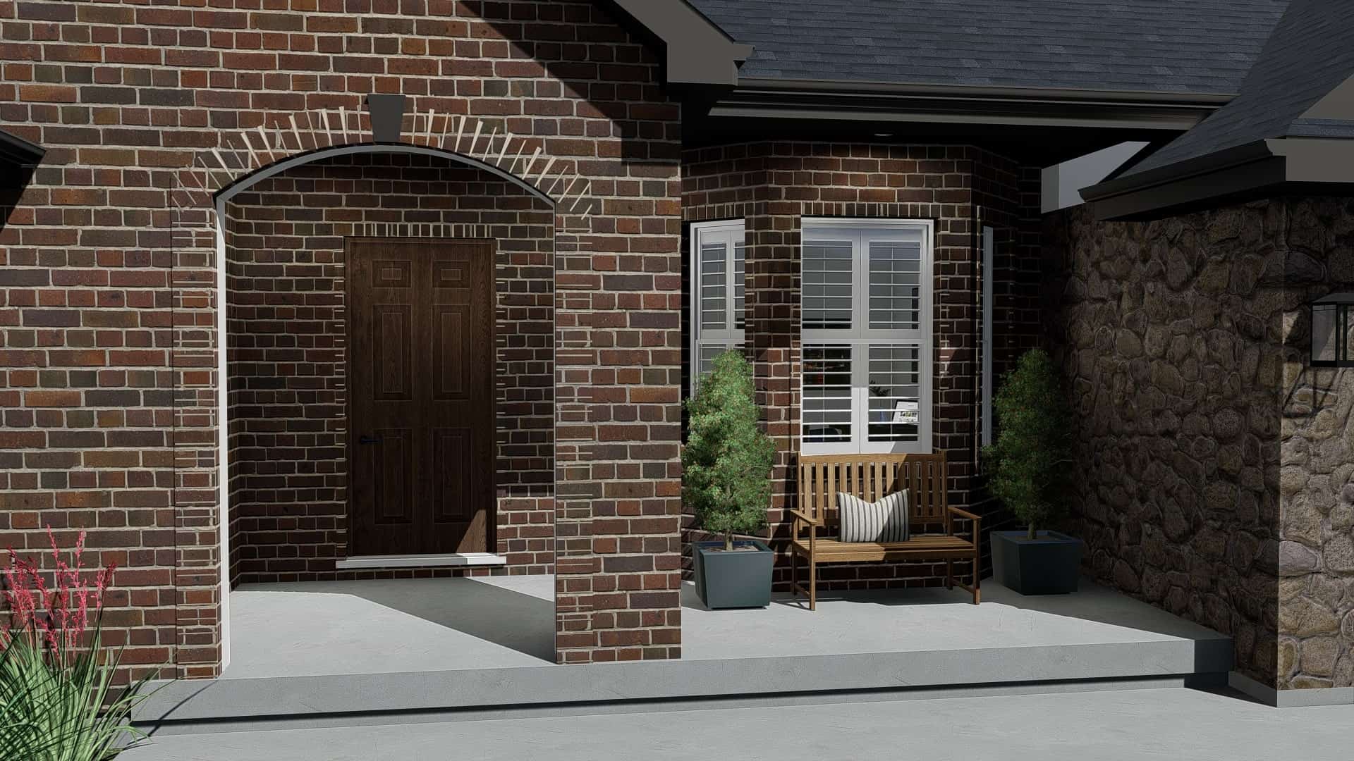 Porch of this 1-Bedroom, 2428 Sq Ft Plan - 187-1159