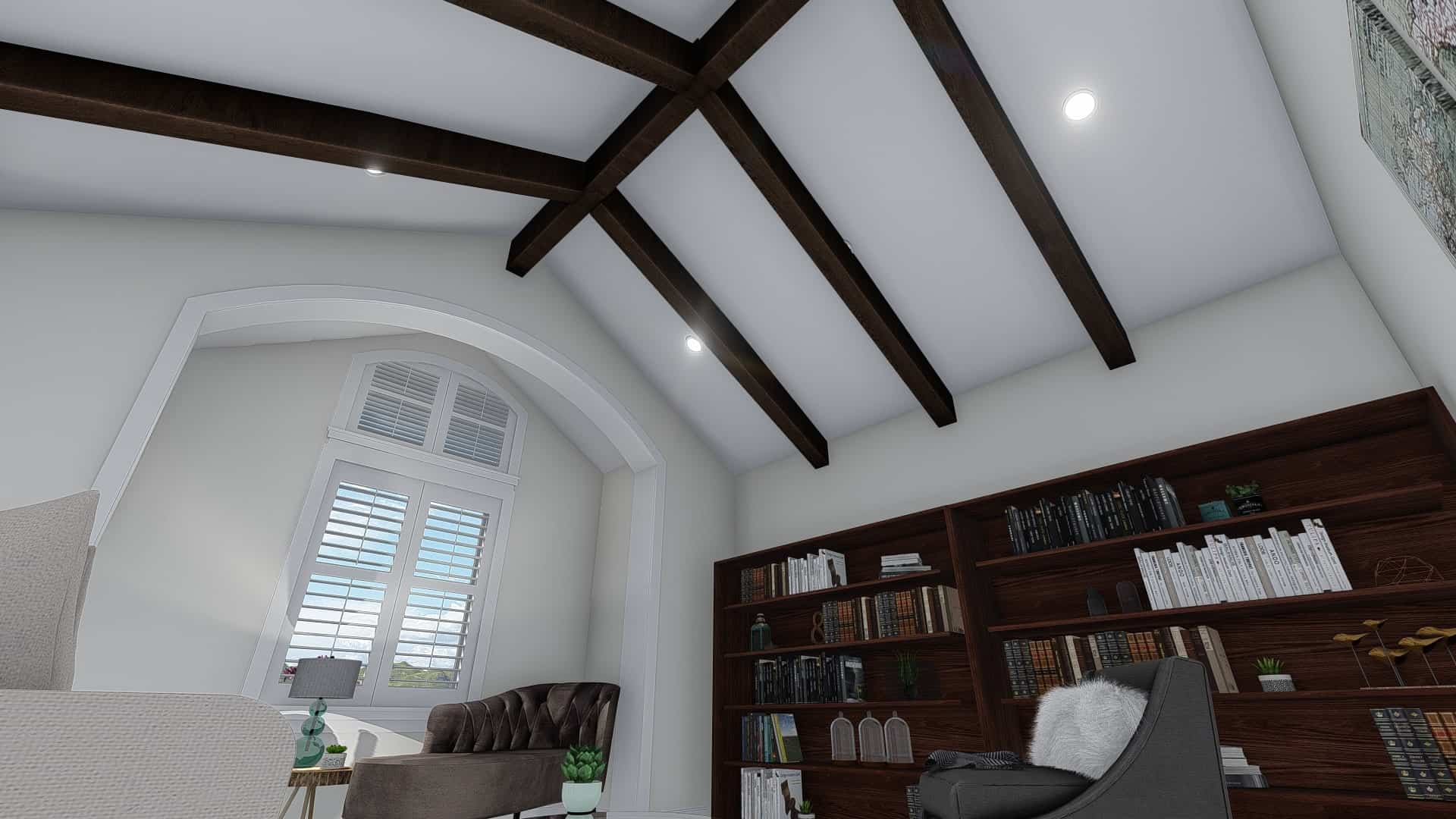 Living Room of this 1-Bedroom, 2428 Sq Ft Plan - 187-1159