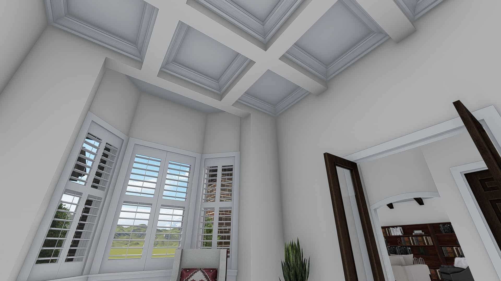 Living Room of this 1-Bedroom, 2428 Sq Ft Plan - 187-1159