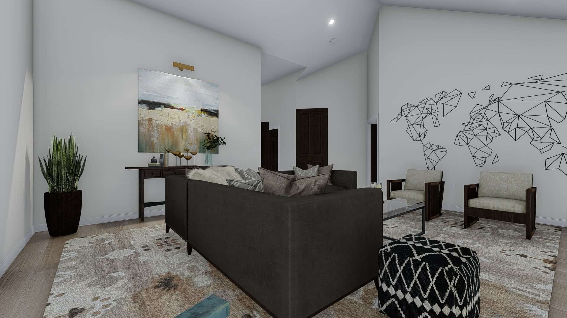 Family Room of this 1-Bedroom, 2428 Sq Ft Plan - 187-1159