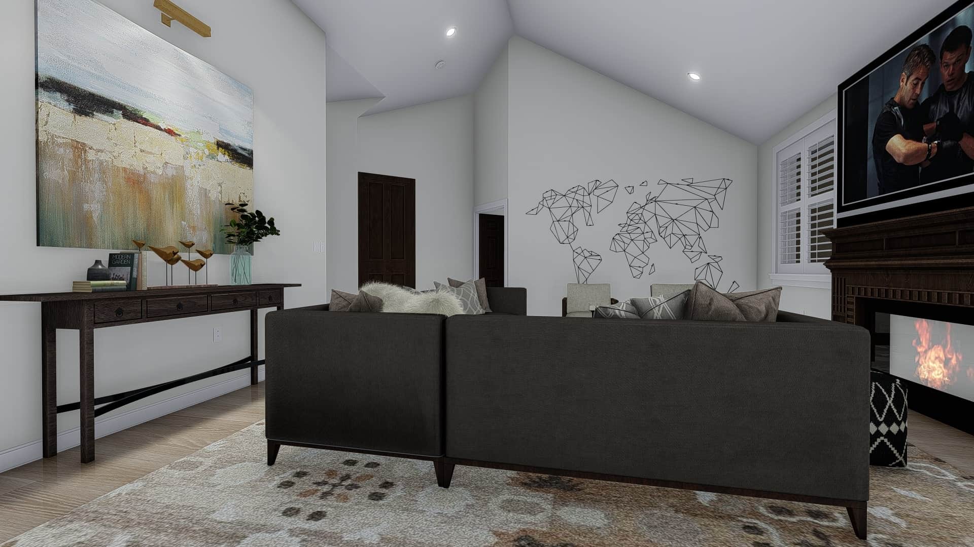 Family Room of this 1-Bedroom, 2428 Sq Ft Plan - 187-1159