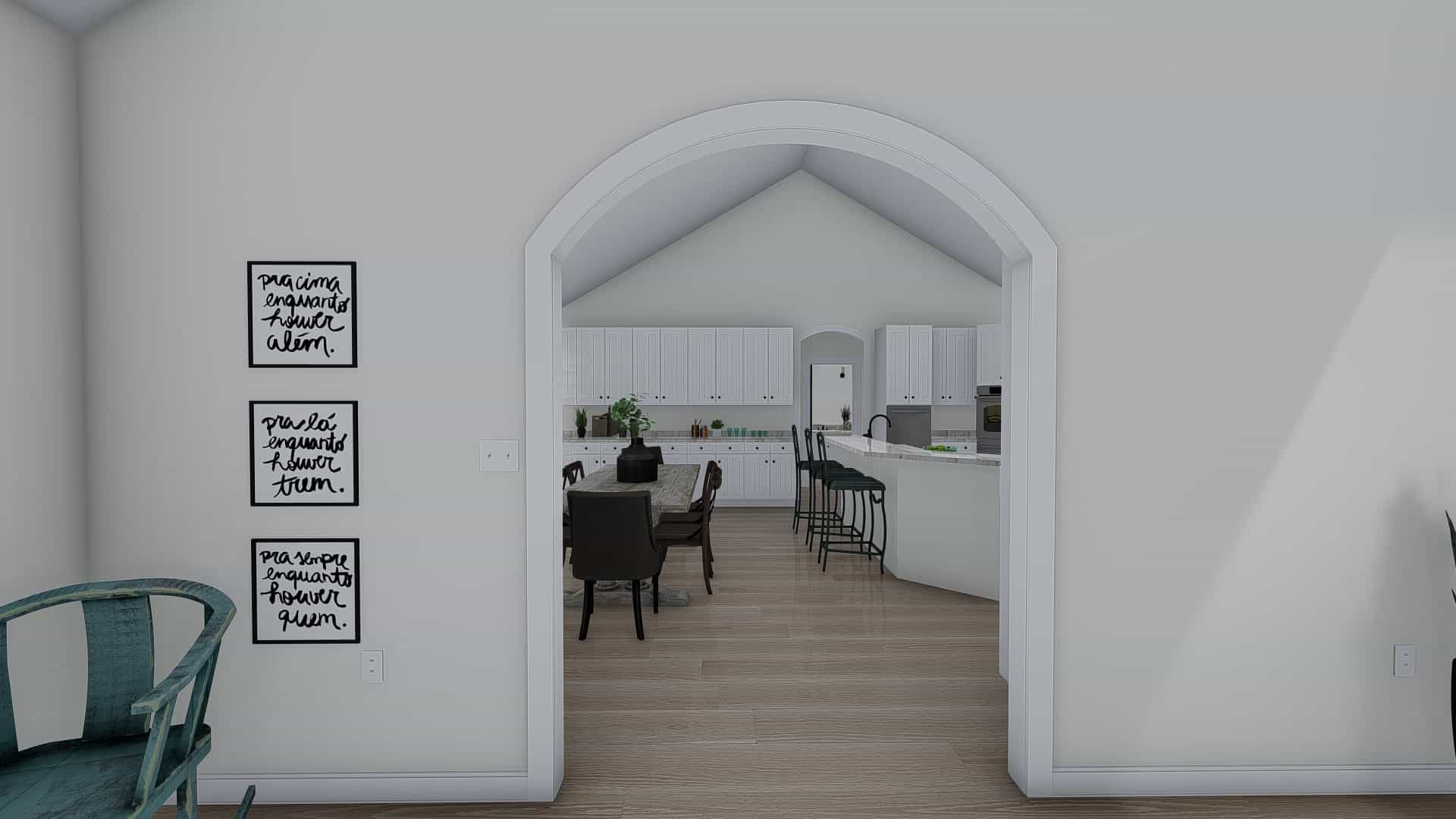Dining Room of this 1-Bedroom, 2428 Sq Ft Plan - 187-1159