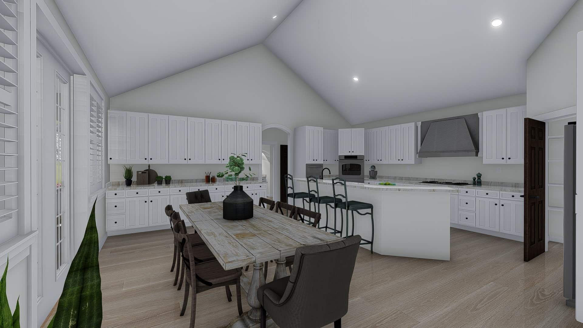 Dining Room of this 1-Bedroom, 2428 Sq Ft Plan - 187-1159