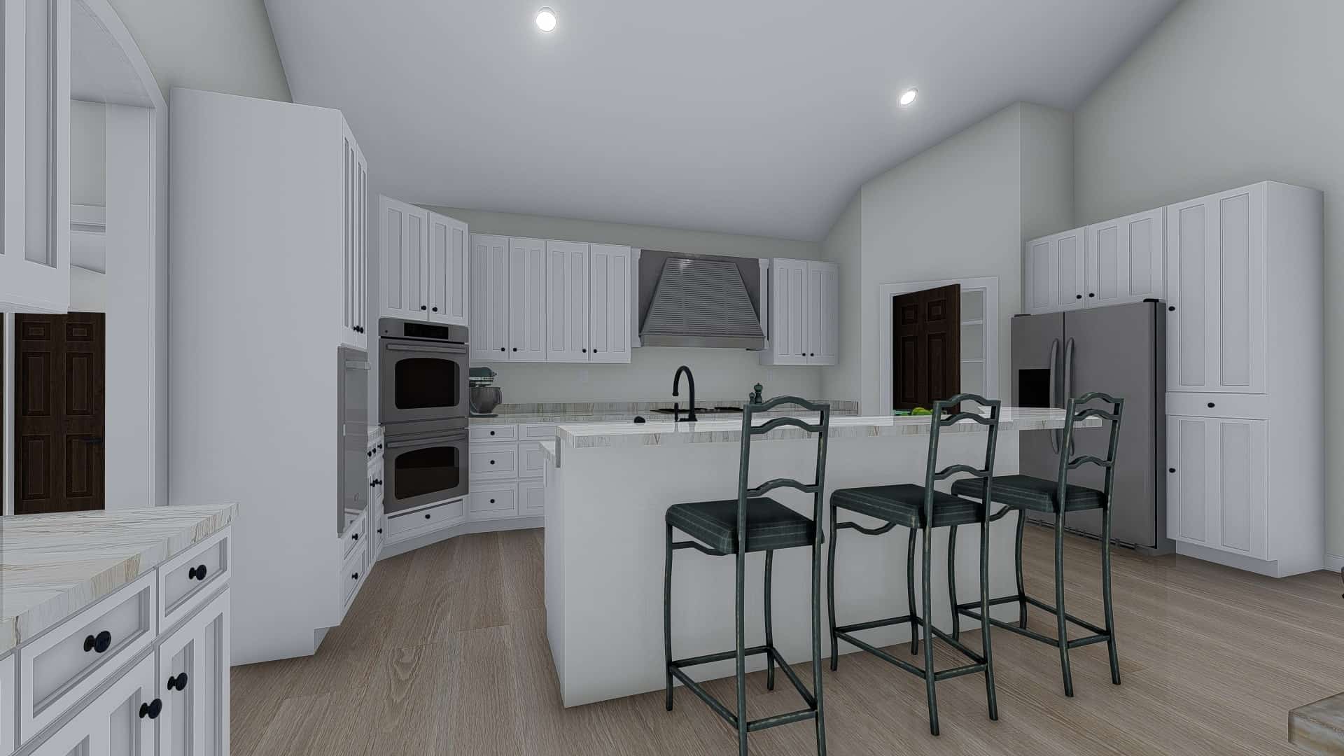 Kitchen of this 1-Bedroom, 2428 Sq Ft Plan - 187-1159