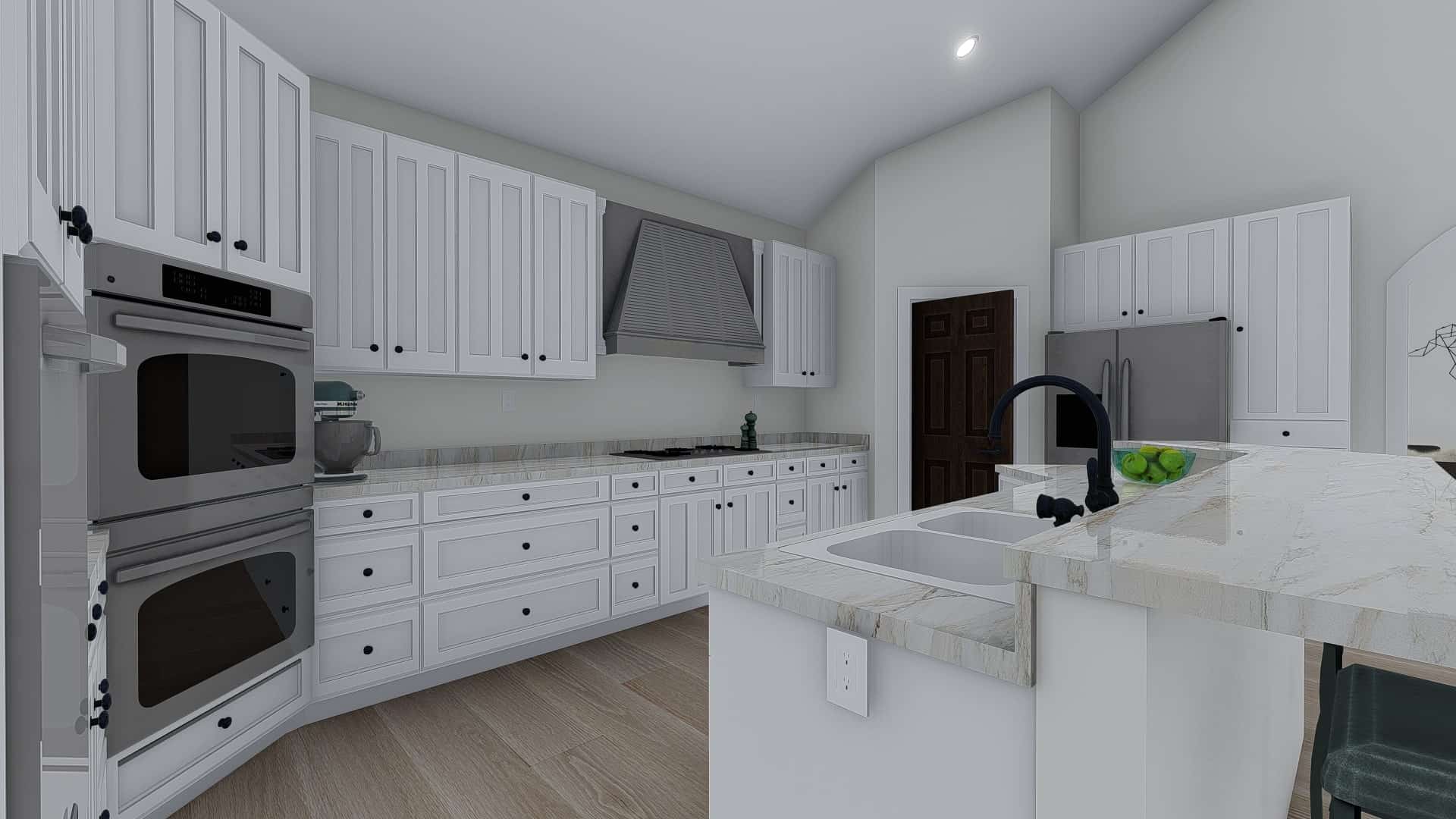 Kitchen of this 1-Bedroom, 2428 Sq Ft Plan - 187-1159