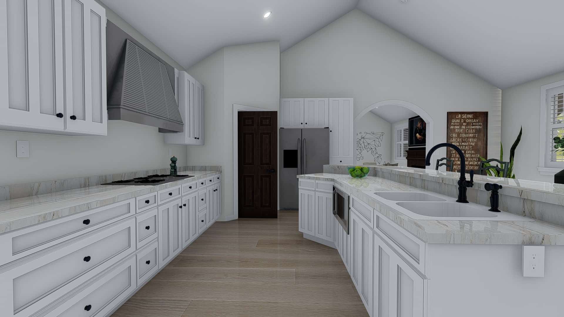 Kitchen of this 1-Bedroom, 2428 Sq Ft Plan - 187-1159