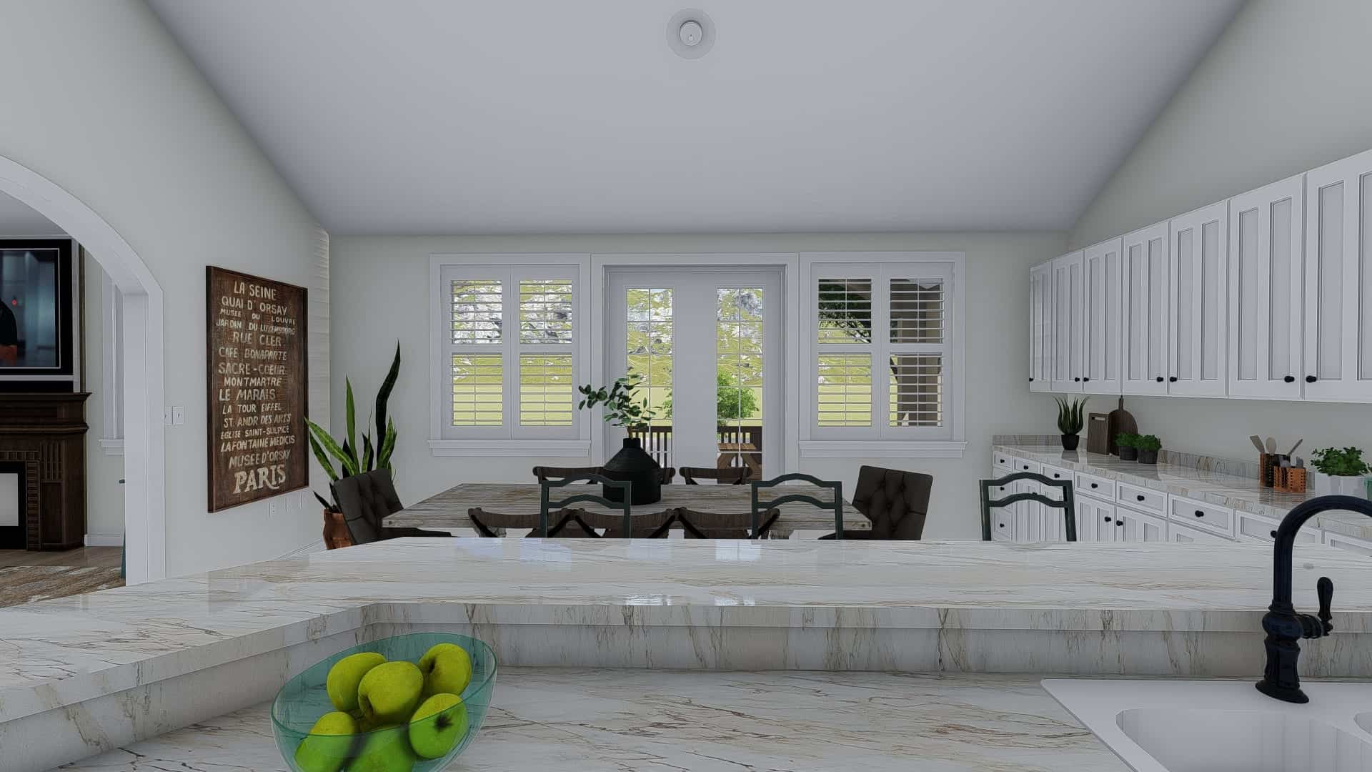 Kitchen of this 1-Bedroom, 2428 Sq Ft Plan - 187-1159