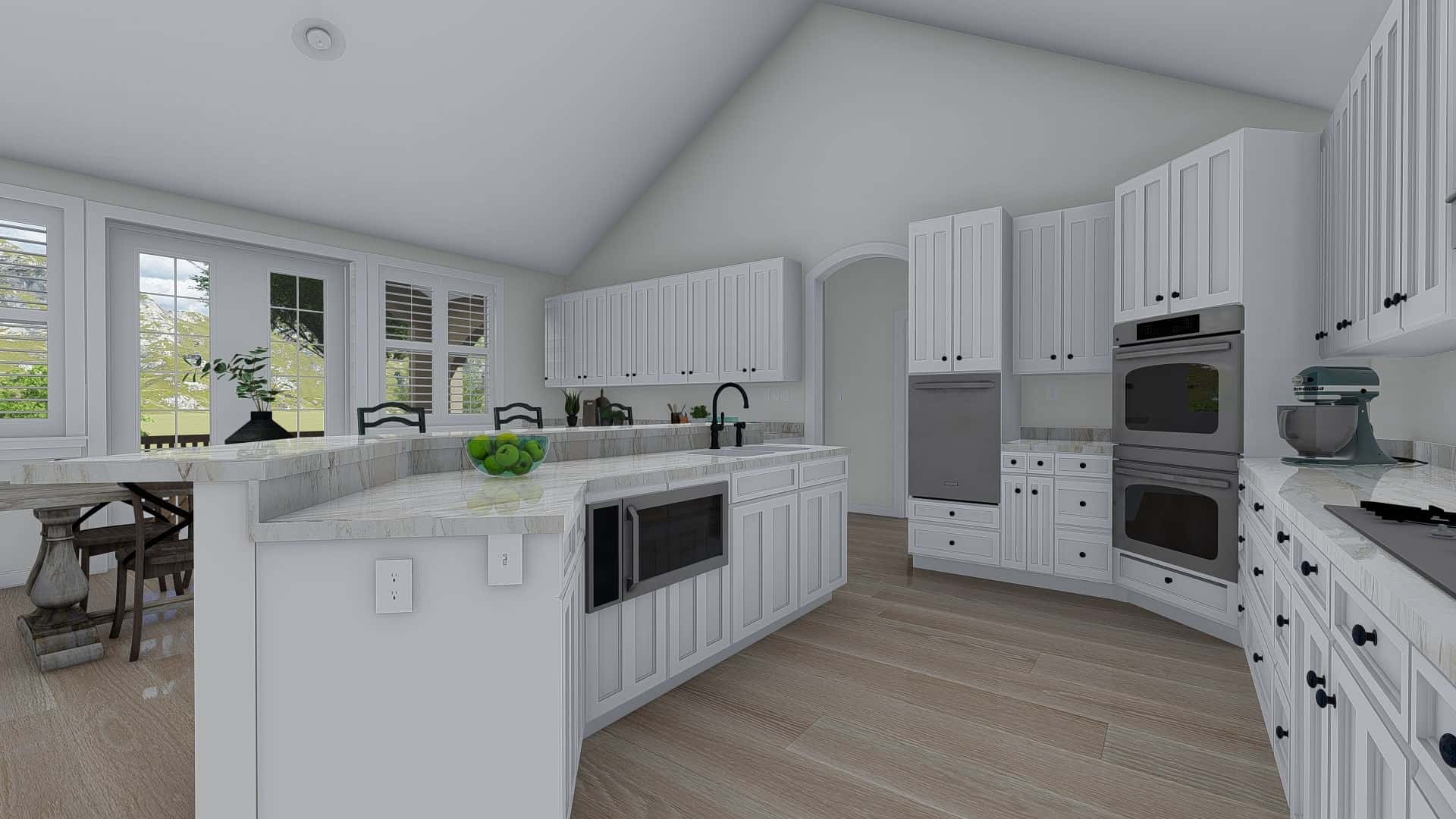 Kitchen of this 1-Bedroom, 2428 Sq Ft Plan - 187-1159