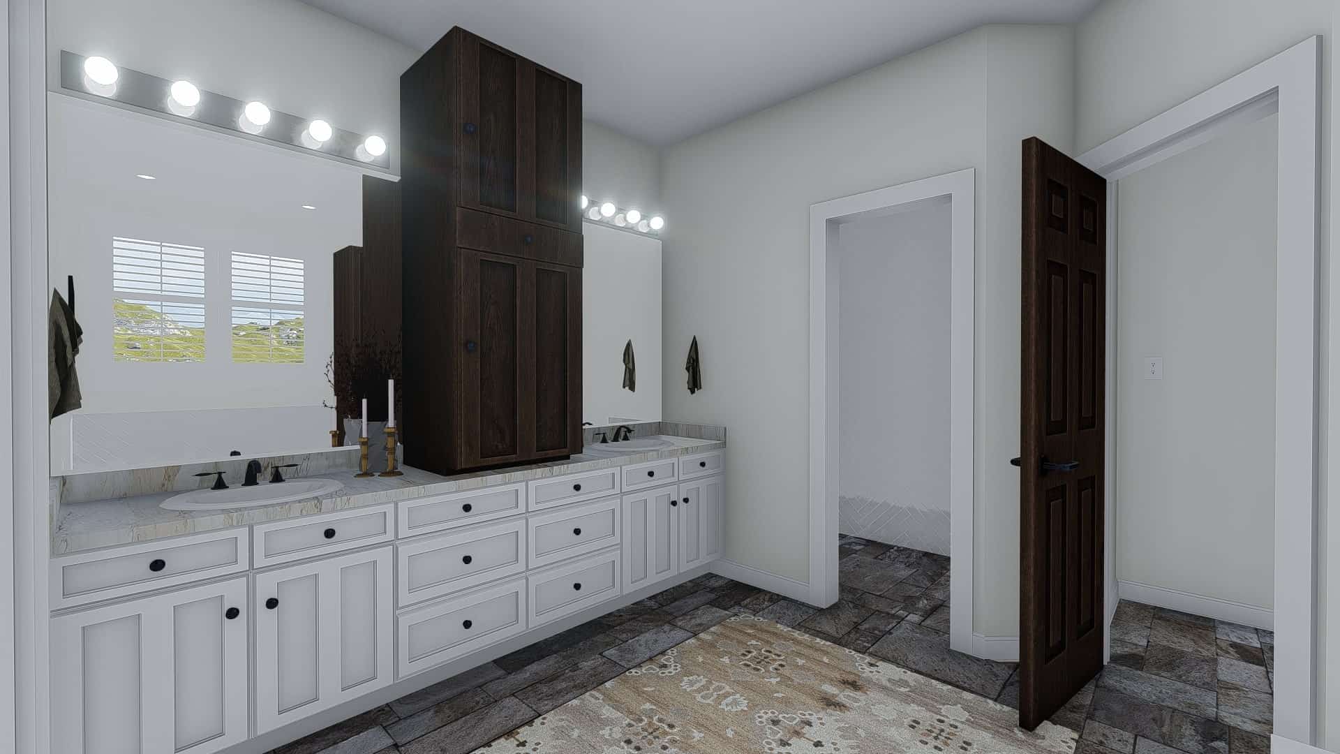 Master Bathroom of this 1-Bedroom, 2428 Sq Ft Plan - 187-1159