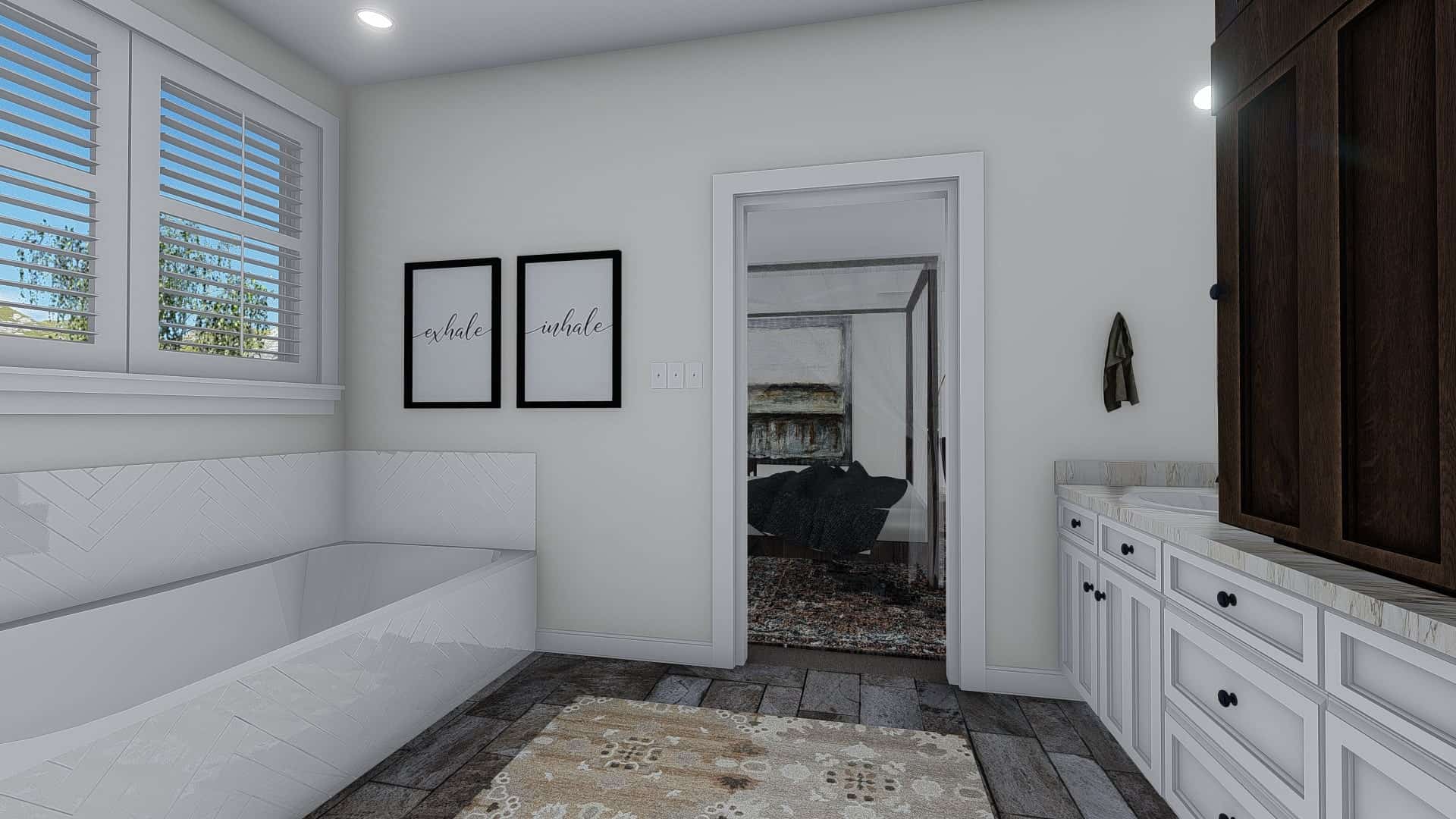 Master Bathroom of this 1-Bedroom, 2428 Sq Ft Plan - 187-1159