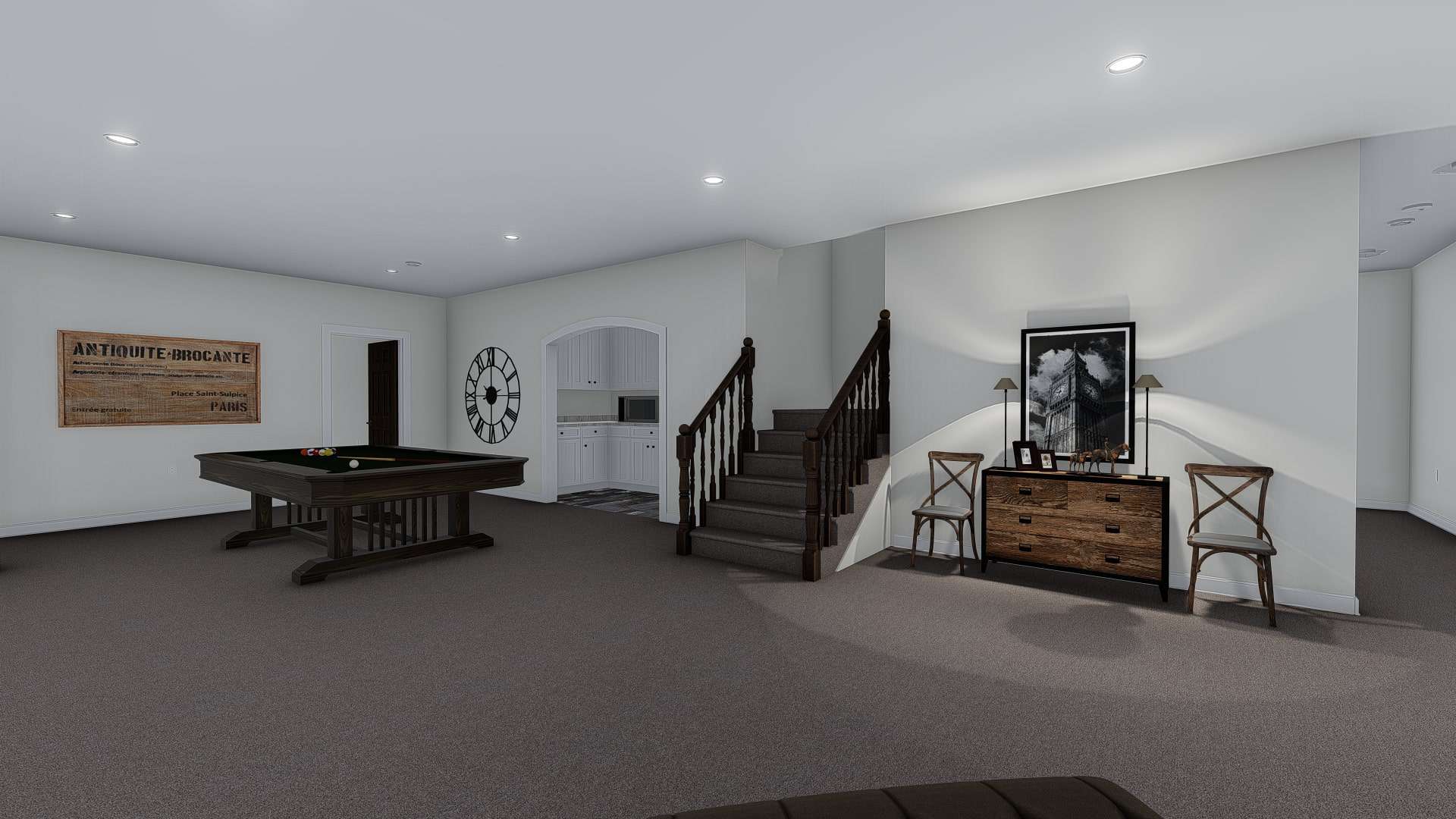 Family Room of this 1-Bedroom, 2428 Sq Ft Plan - 187-1159