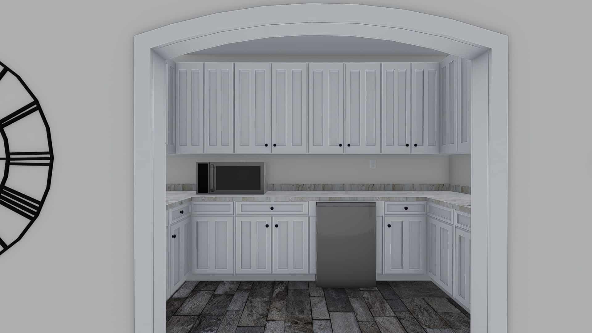 Kitchen of this 1-Bedroom, 2428 Sq Ft Plan - 187-1159