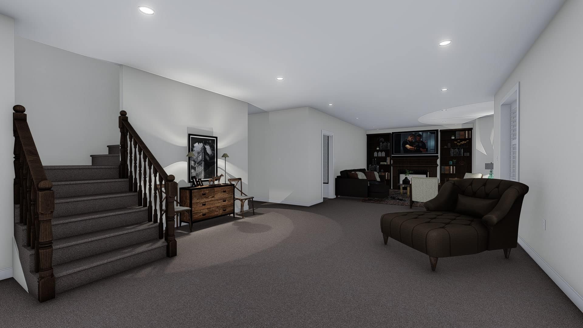 Family Room of this 1-Bedroom, 2428 Sq Ft Plan - 187-1159