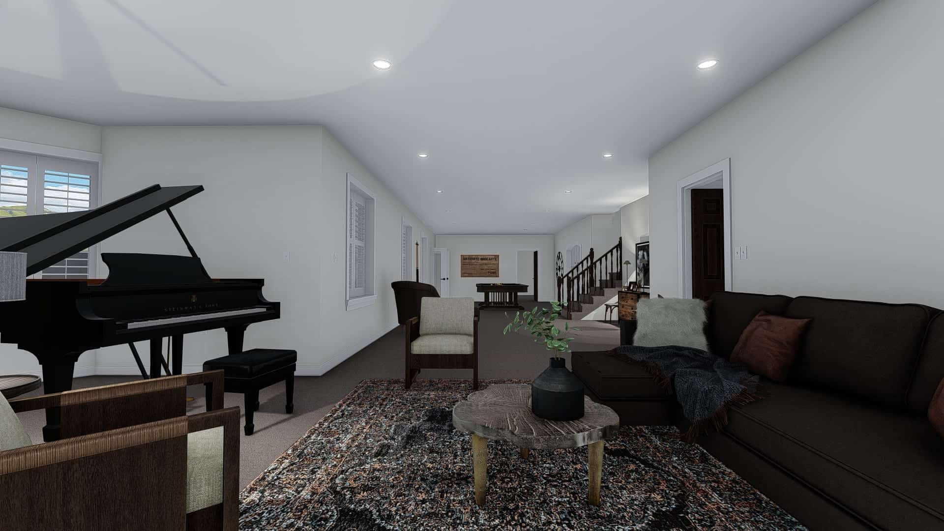 Family Room of this 1-Bedroom, 2428 Sq Ft Plan - 187-1159