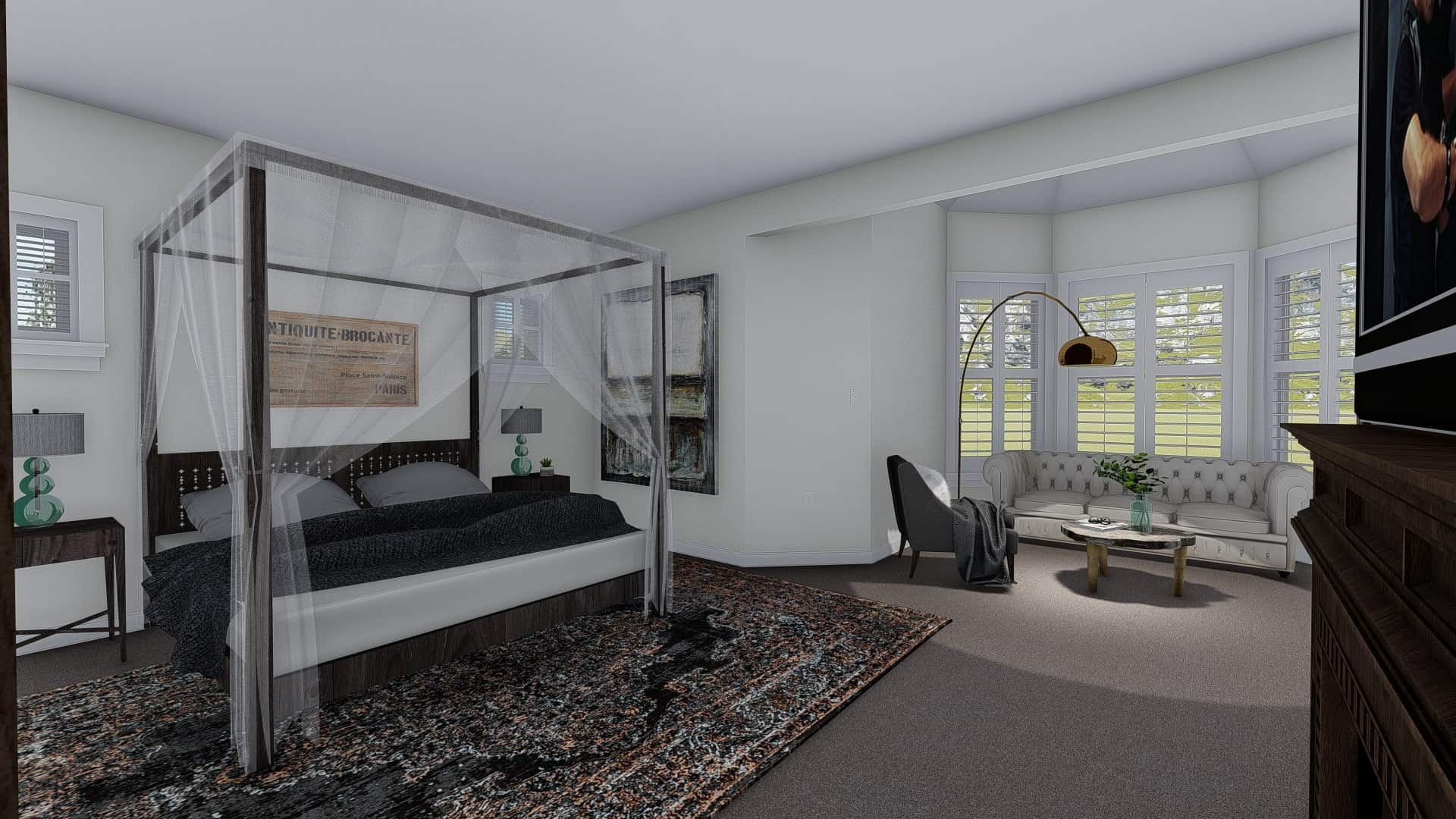 Master Bedroom of this 1-Bedroom, 2428 Sq Ft Plan - 187-1159